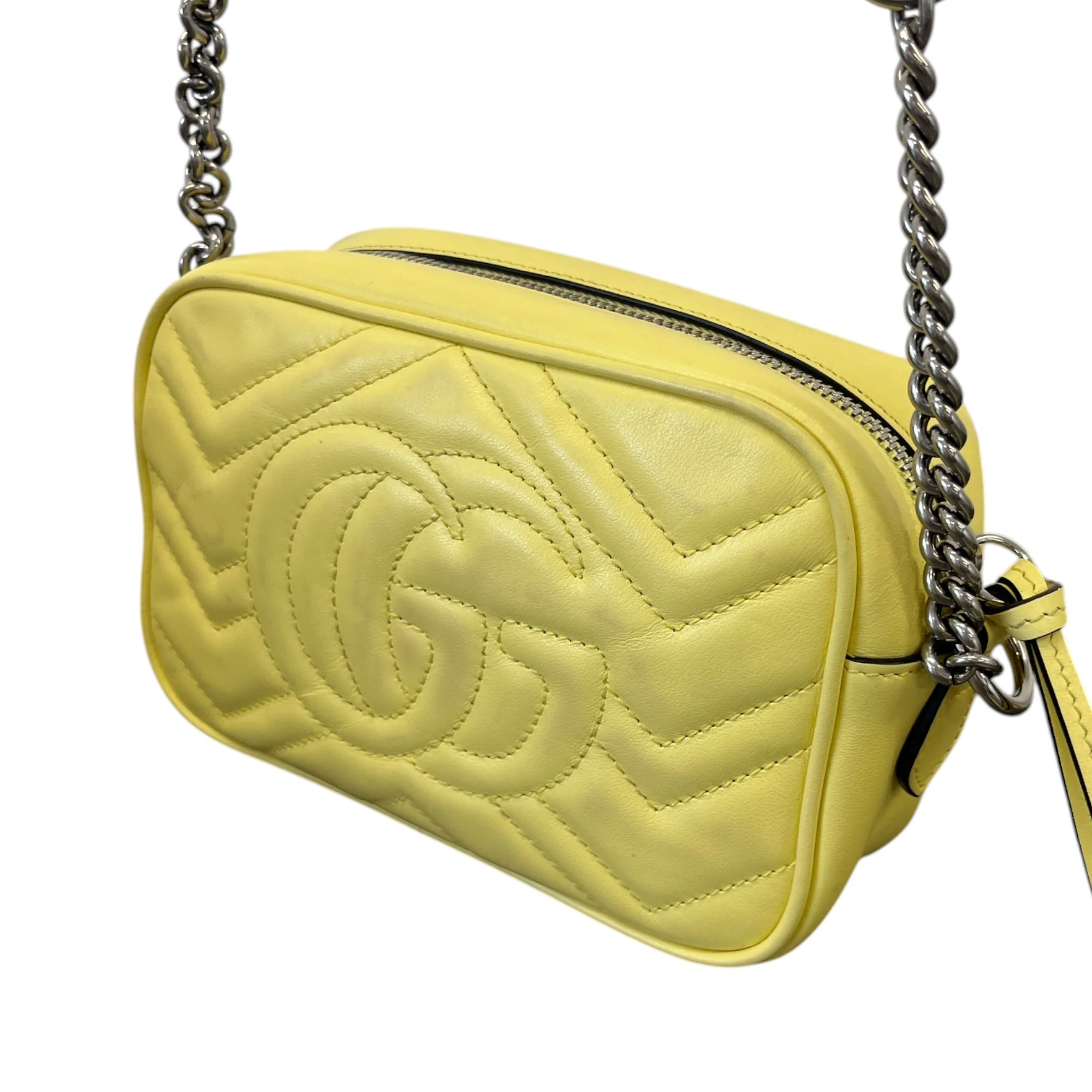 Women's Gg Marmont Crossbody Bag Yellow - Image 8