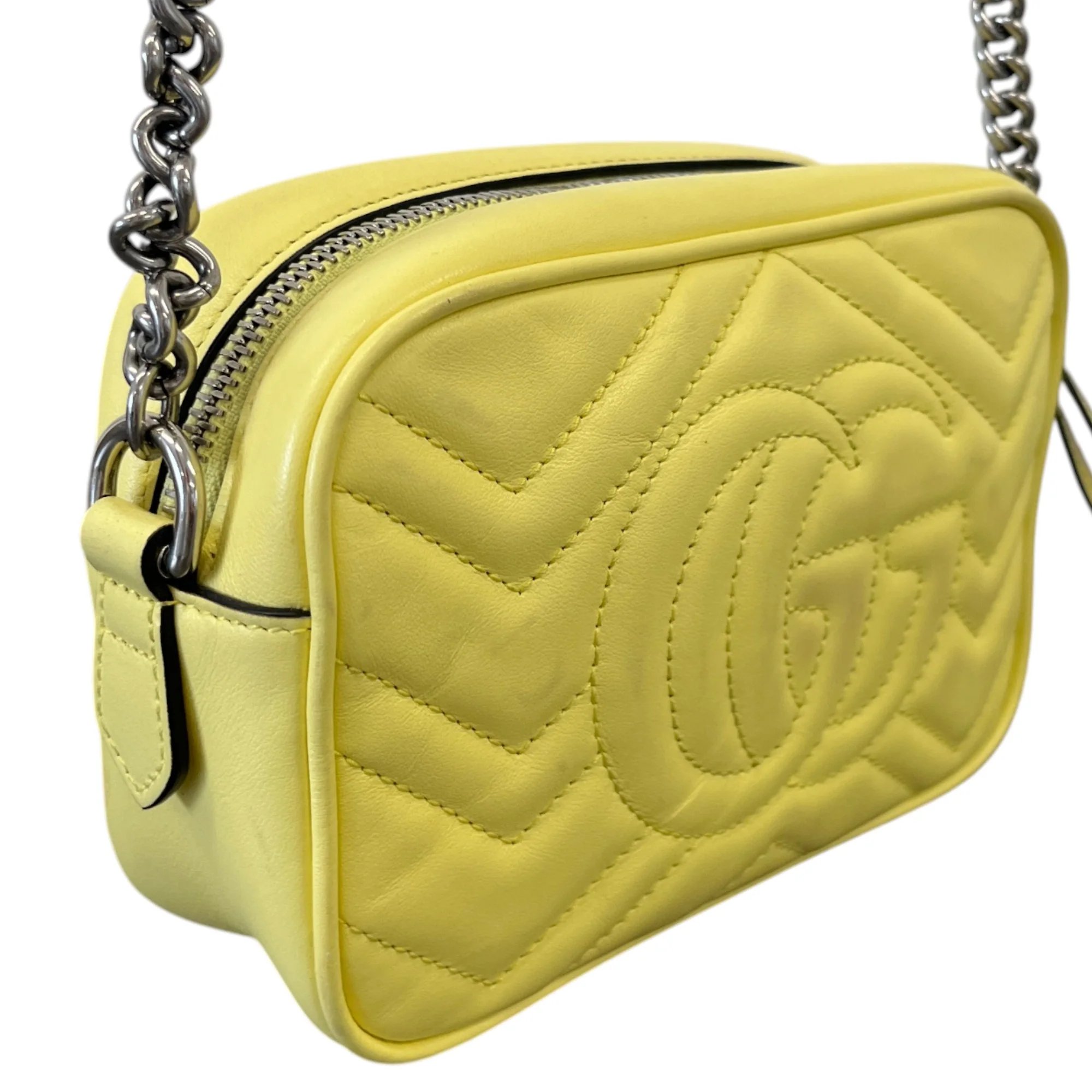 Women's Gg Marmont Crossbody Bag Yellow - Image 9