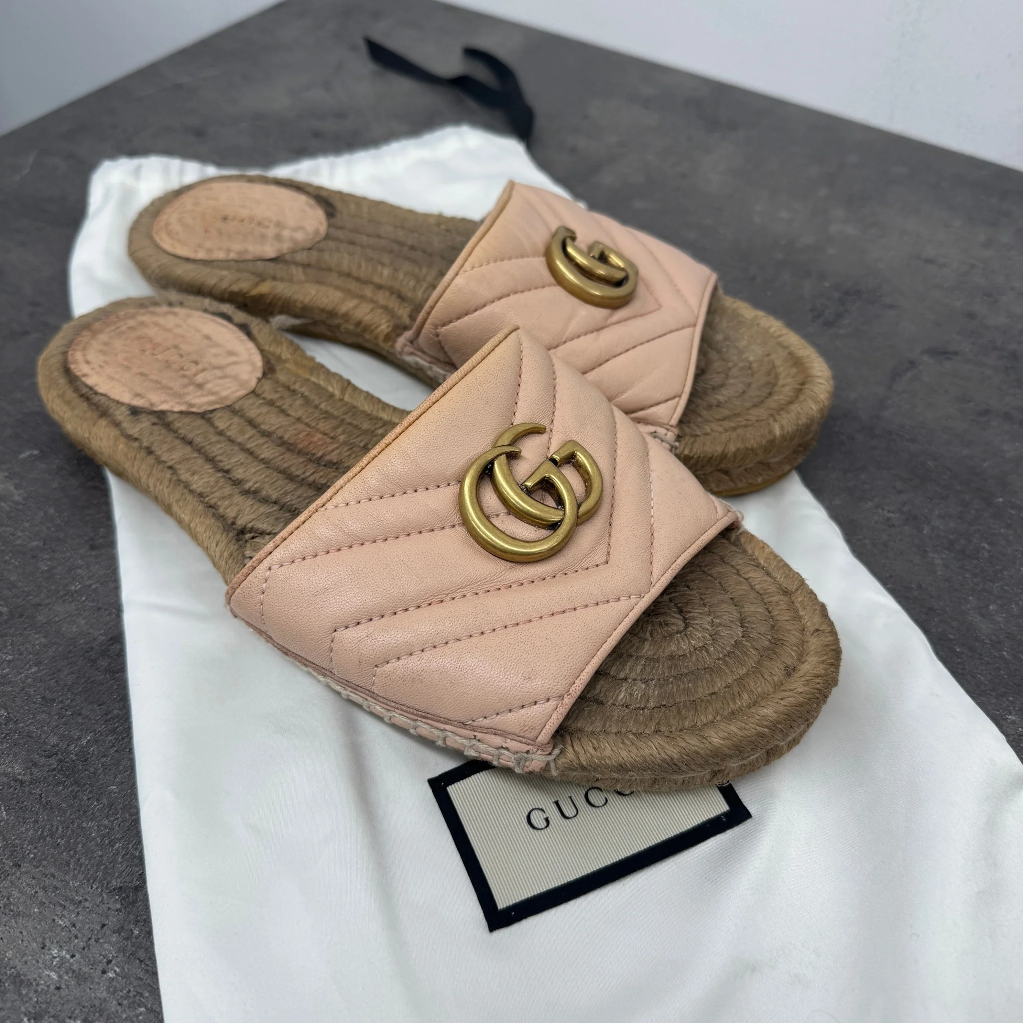 Women's Gg Marmont Espadrilles Pink Size EU 39.5 / UK 6.5 - Image 11