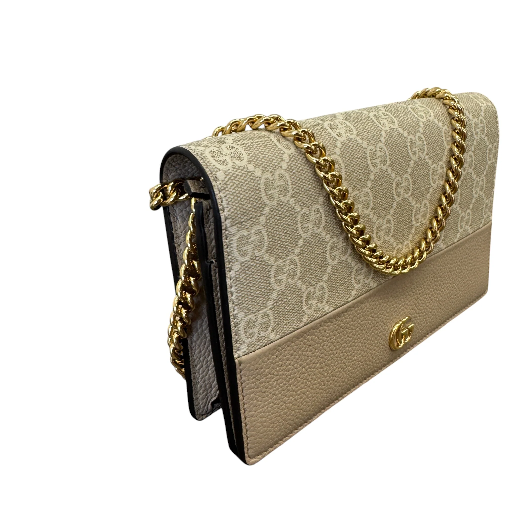 Women's Gg Marmont Wallet On Chain Handbag Beige - Image 5