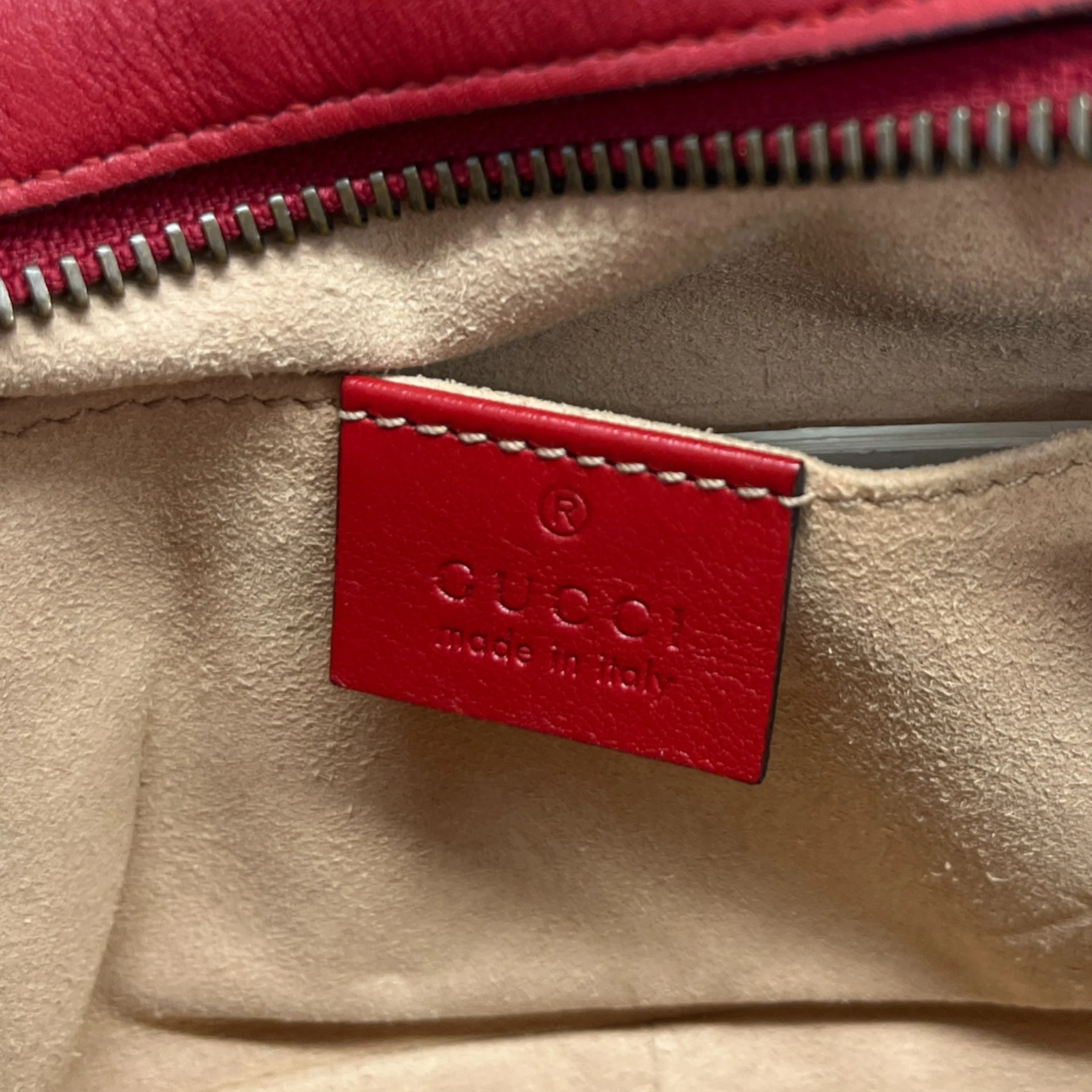 Women's Gg Mini Marmont Camera Bag Red - Image 11