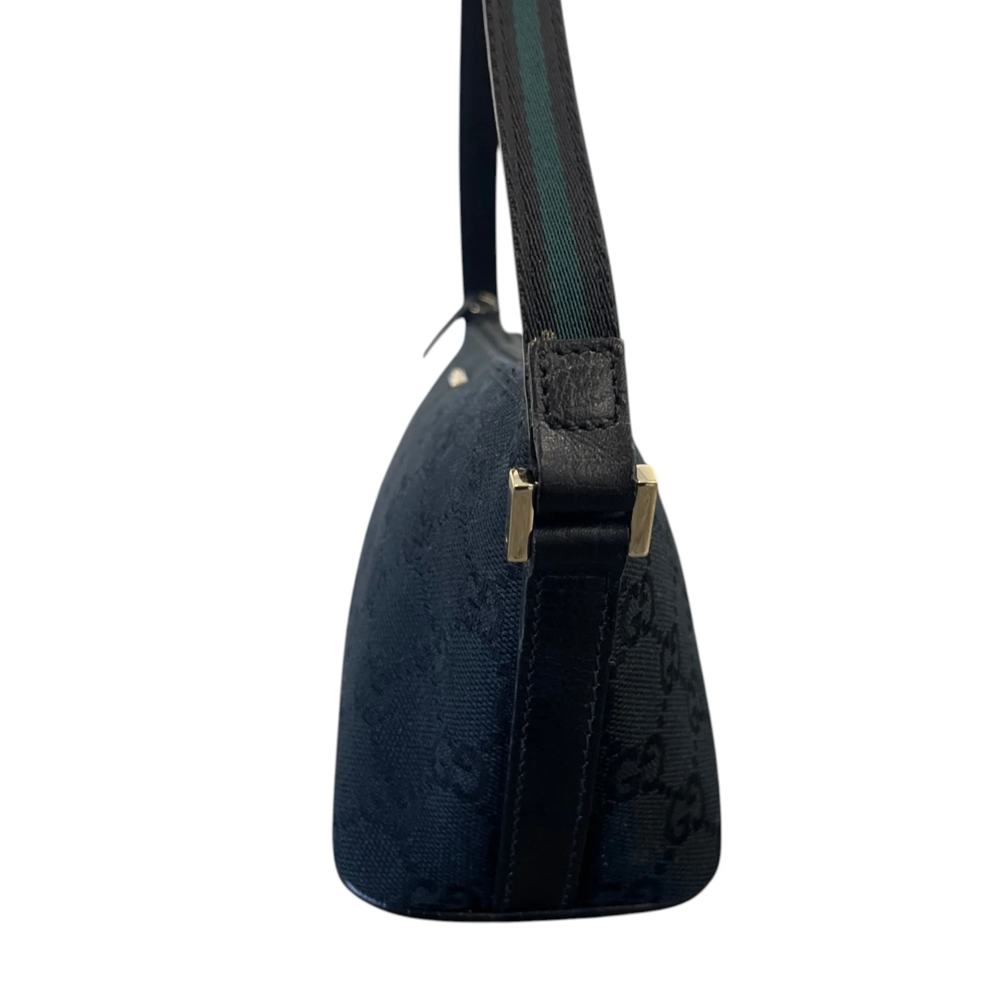 Women's Gg Monogram Boat Pochette Handbag Black - Image 6