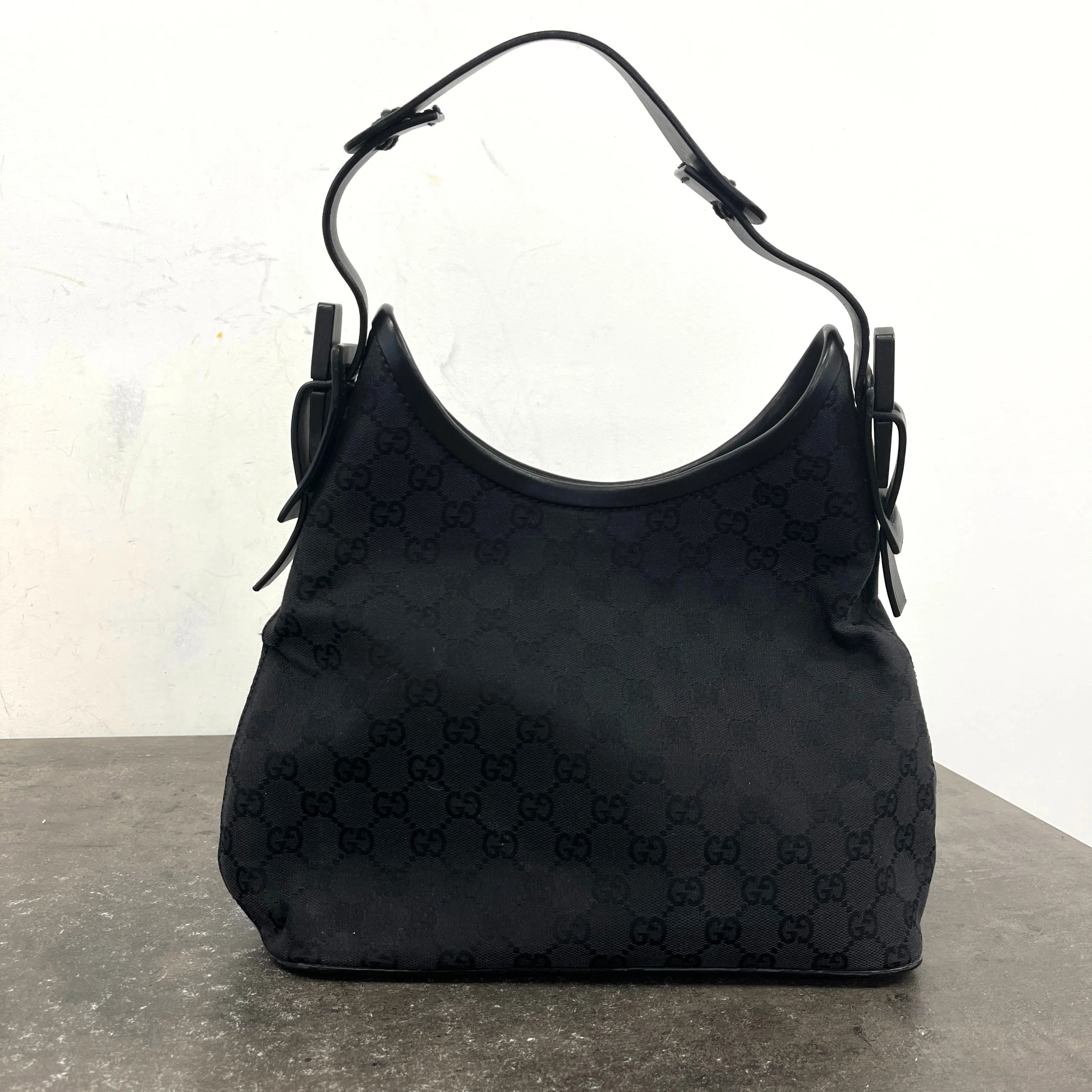 Women's Gg Monogram Hobo Bag Black - Image 8