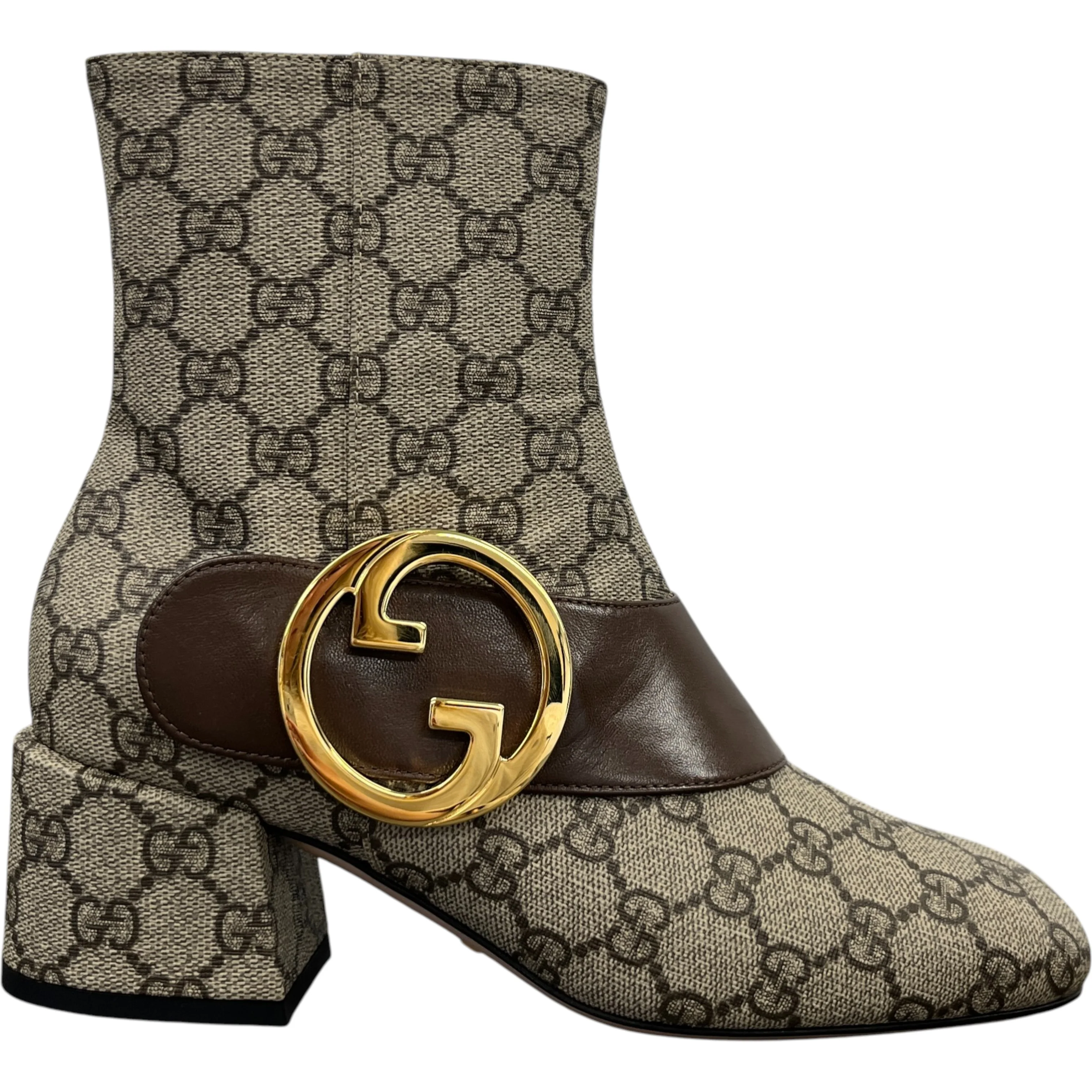 Women's Gg Supreme Ankle Boots Beige Size EU 37 / UK 4