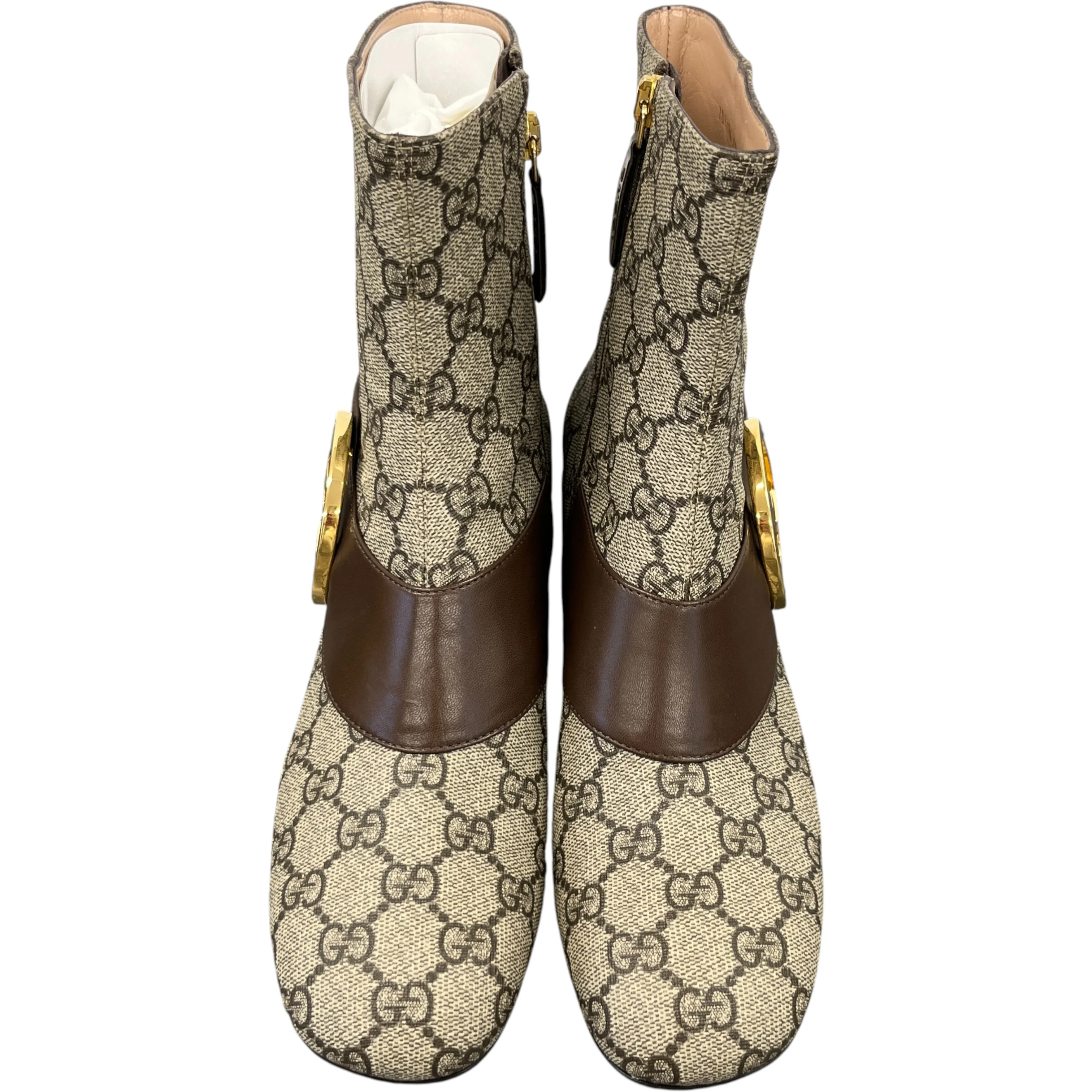 Women's Gg Supreme Ankle Boots Beige Size EU 37 / UK 4 - Image 6