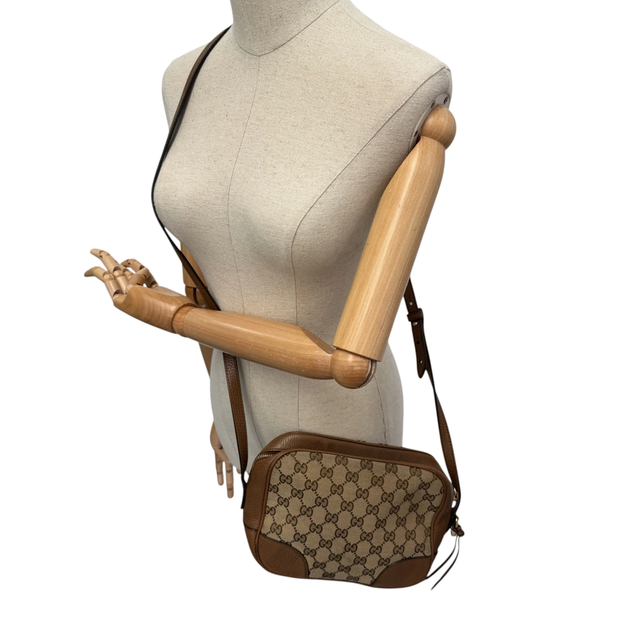 Women's Gg Supreme Camera Bag Beige - Image 2