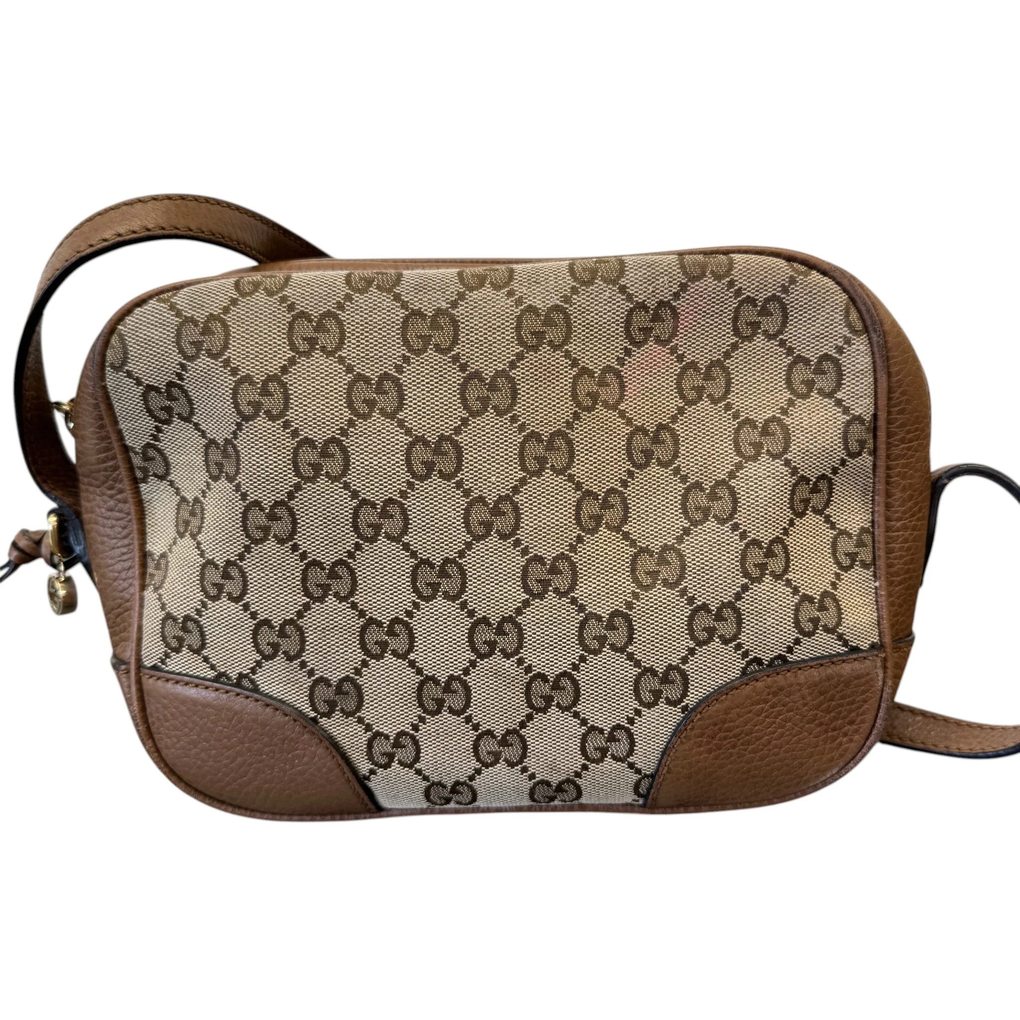 Women's Gg Supreme Camera Bag Beige - Image 3
