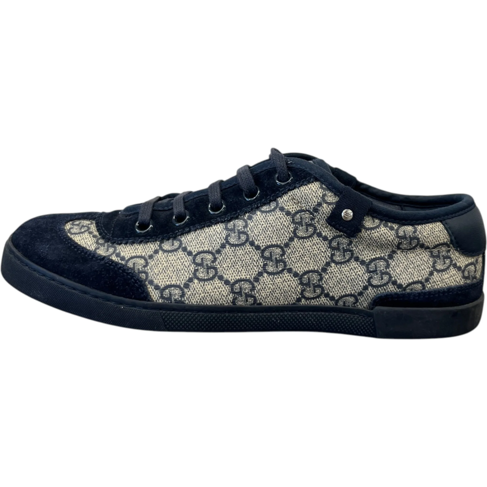 Women's Gg Supreme Canvas Low Trainers Navy Size EU 35.5 / UK 2.5 - Image 5