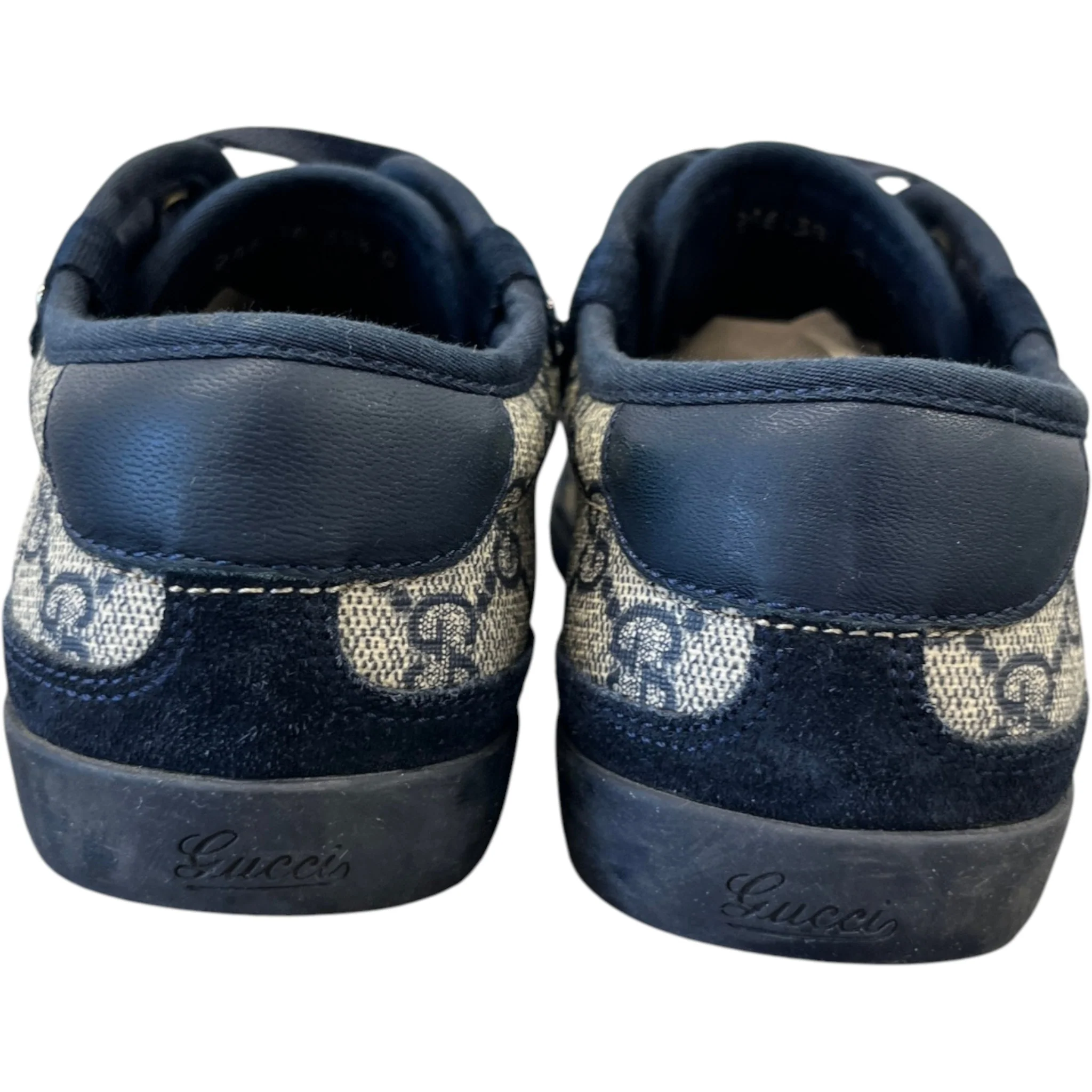 Women's Gg Supreme Canvas Low Trainers Navy Size EU 35.5 / UK 2.5 - Image 7
