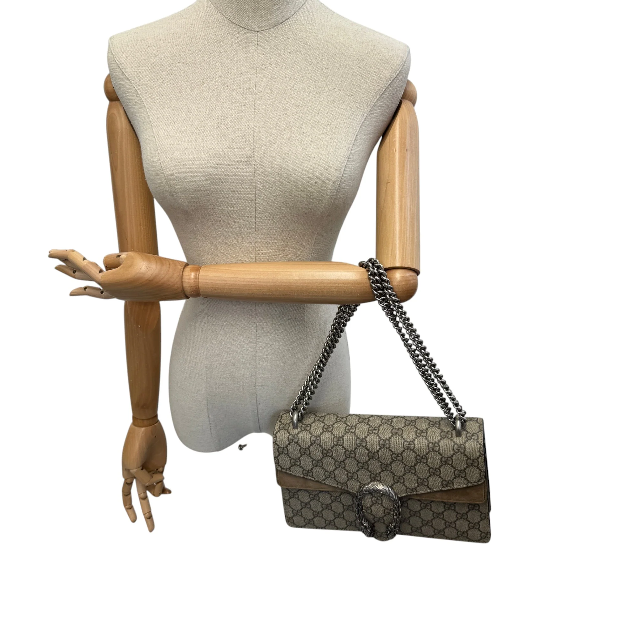 Women's Gg Supreme Dionysus Handbag Brown - Image 2