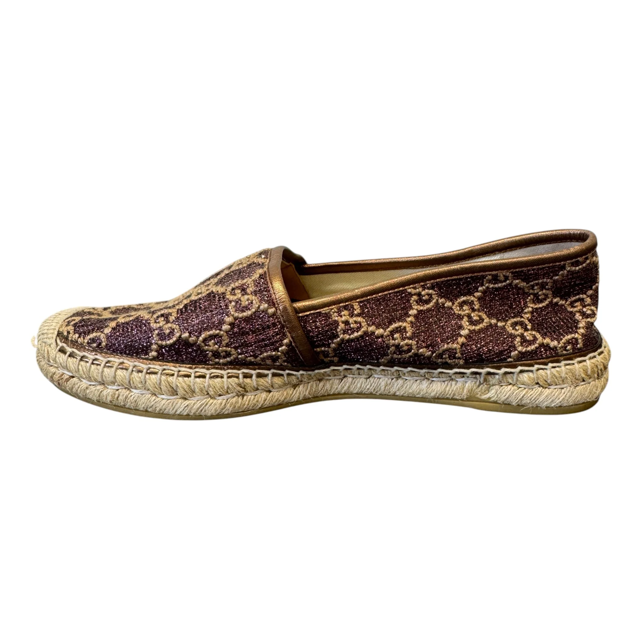 Women's Gg Supreme Espadrilles Rose Gold Size EU 42 / UK 9 - Image 2