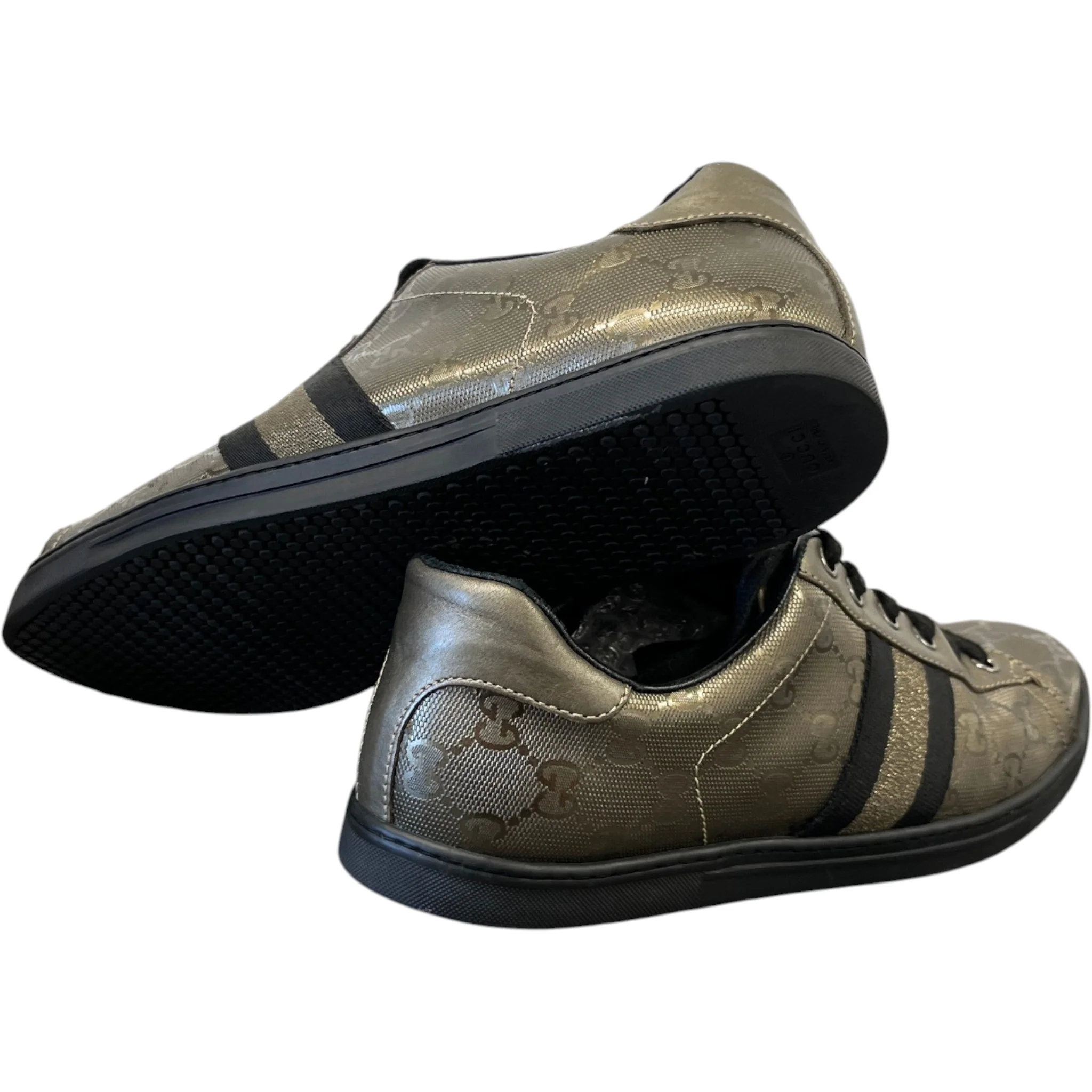 Women's Gg Supreme Low Trainers Gold Size EU 40 / UK 7 - Image 10