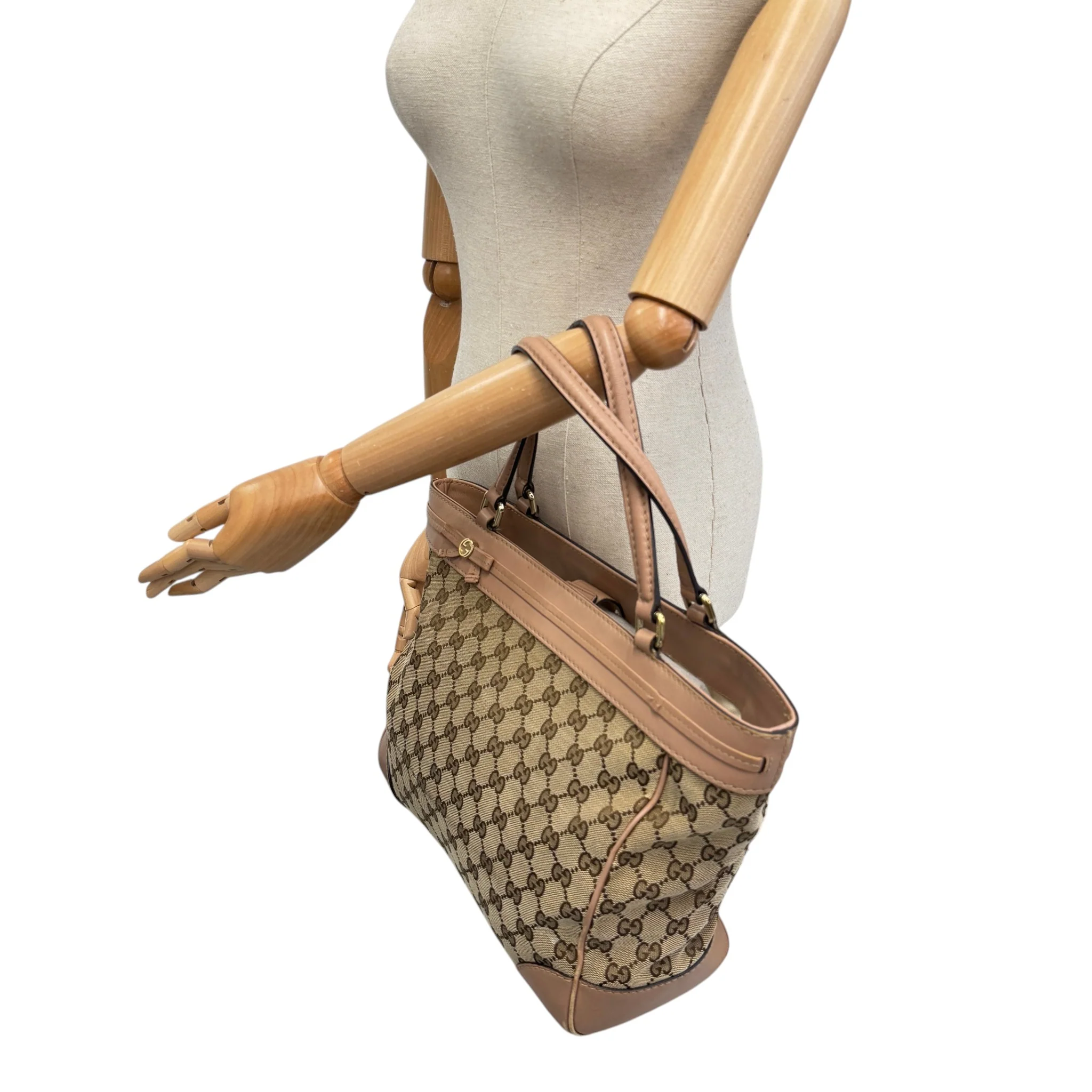Women's Gg Supreme Mayfair Tote Bag Beige - Image 2
