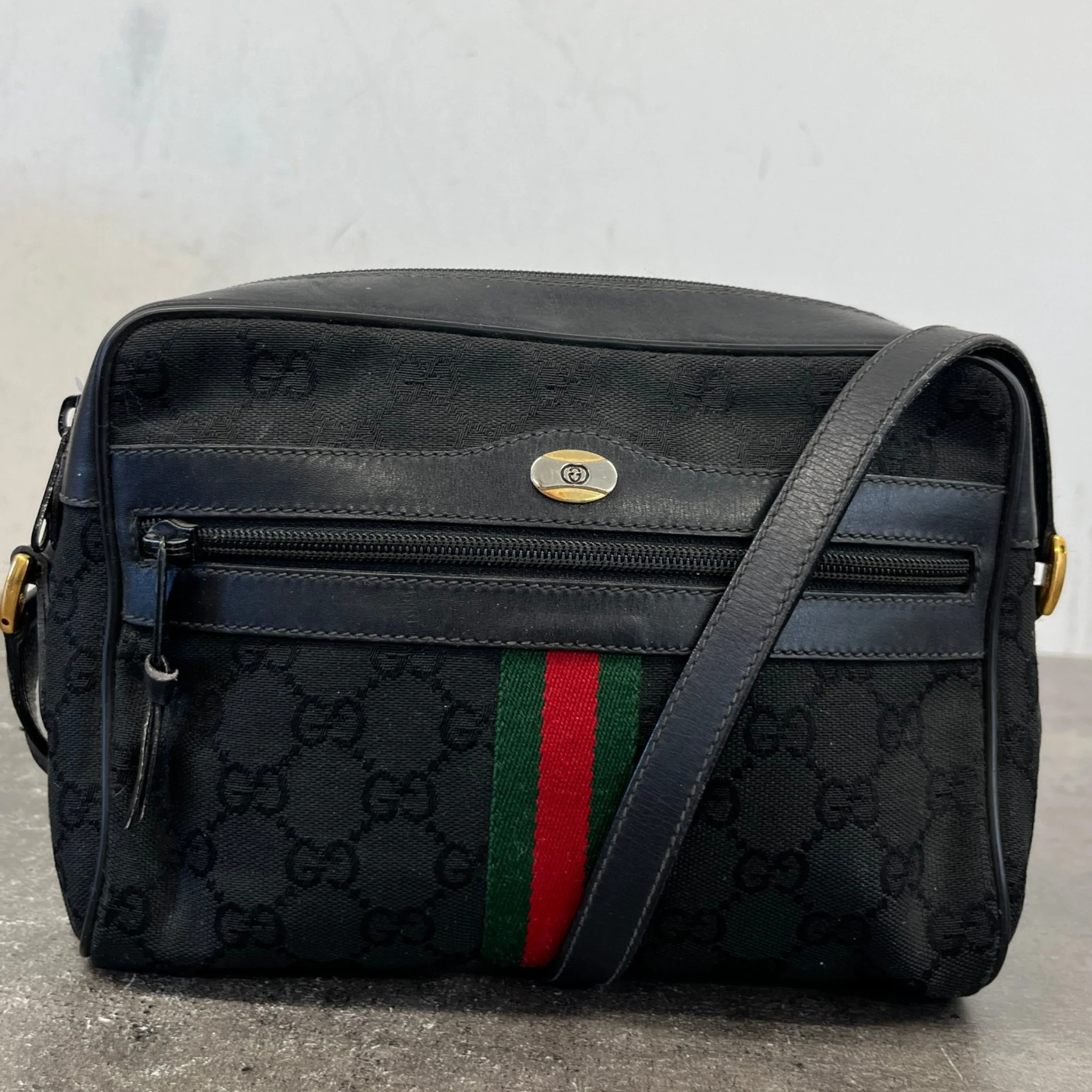 Women's Gg Supreme Ophidia Bag Black - Image 10