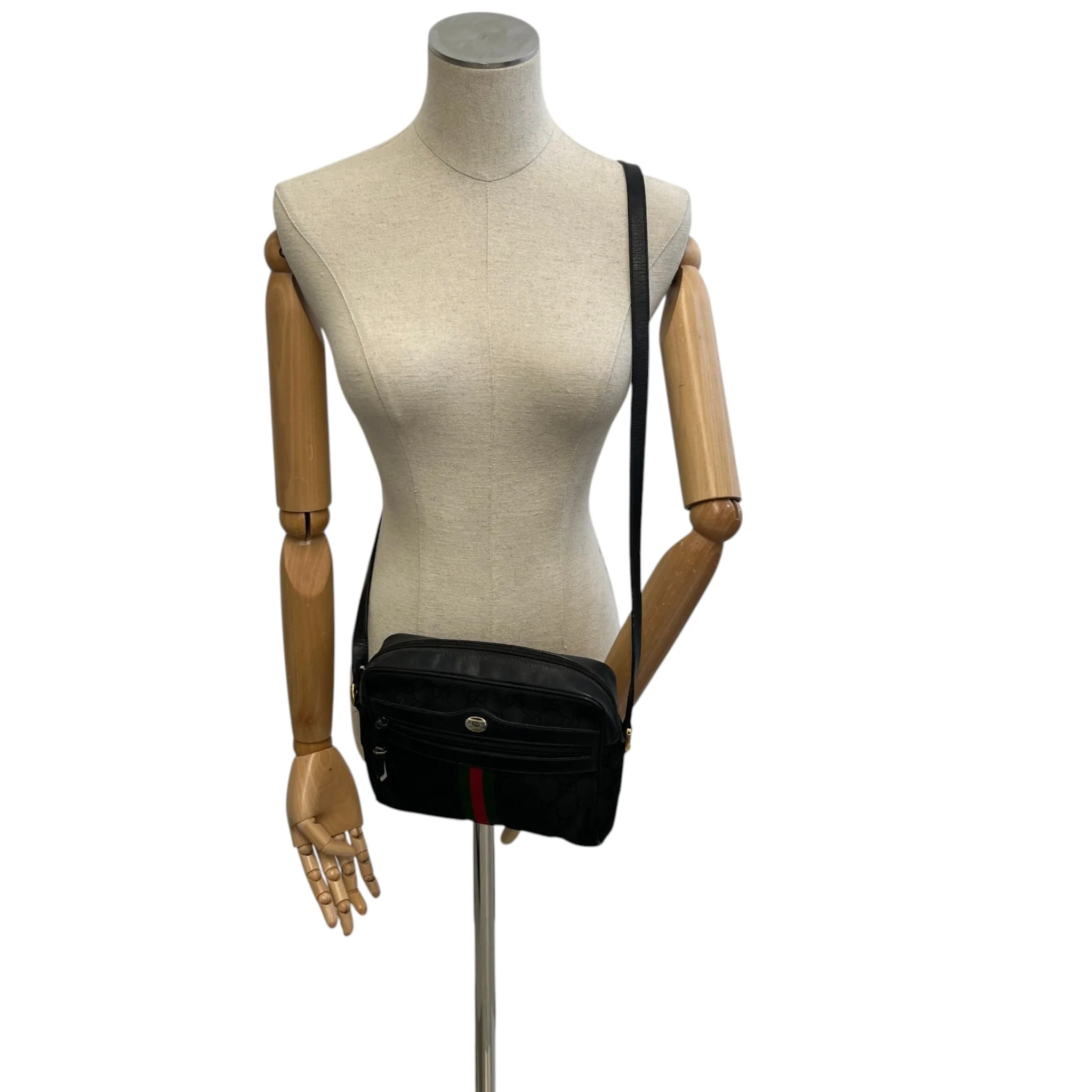 Women's Gg Supreme Ophidia Bag Black - Image 2
