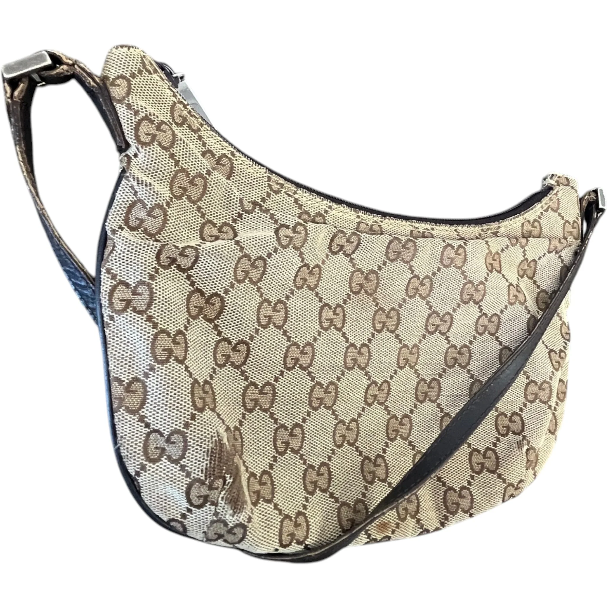 Women's Gg Supreme Sherry Hobo Bag Brown - Image 5