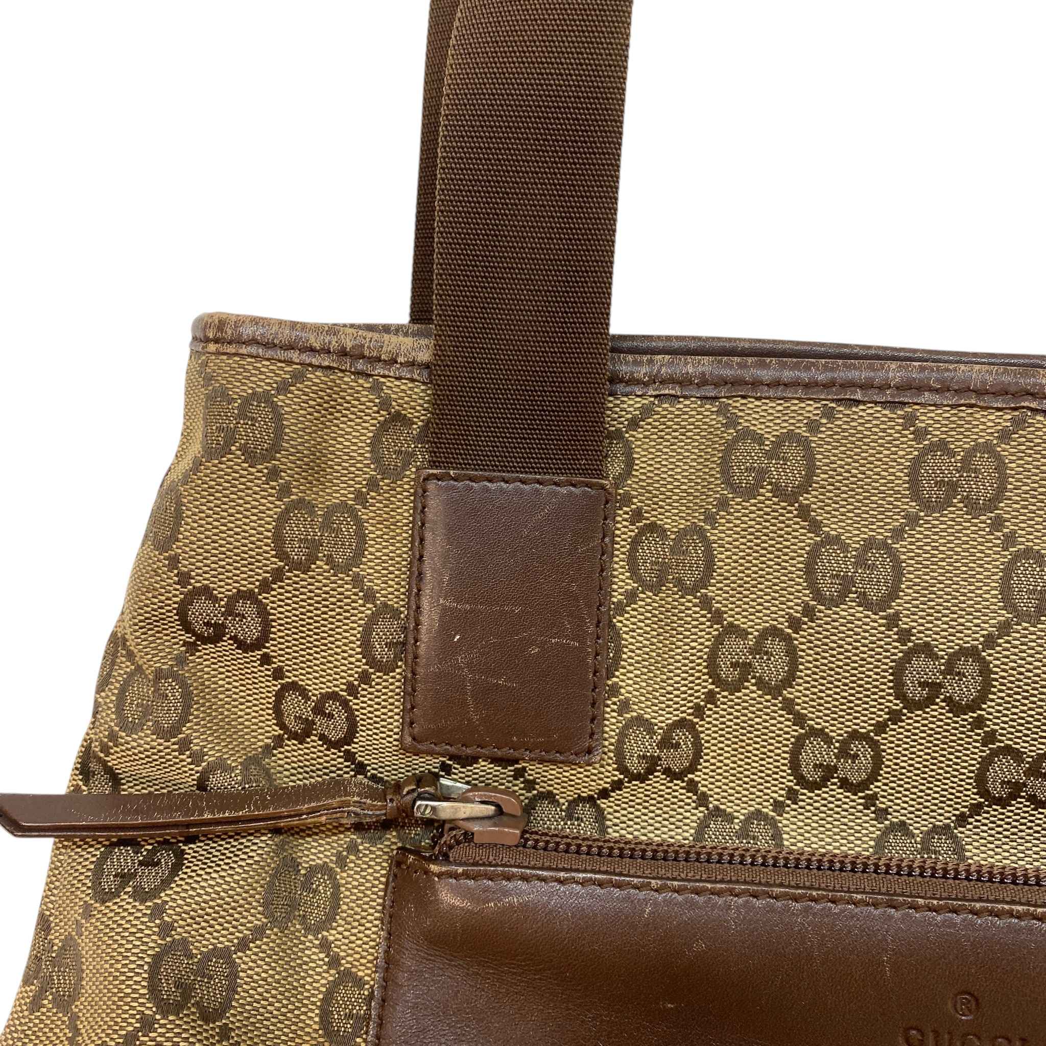Women's Gg Supreme Tote Bag Brown - Image 7