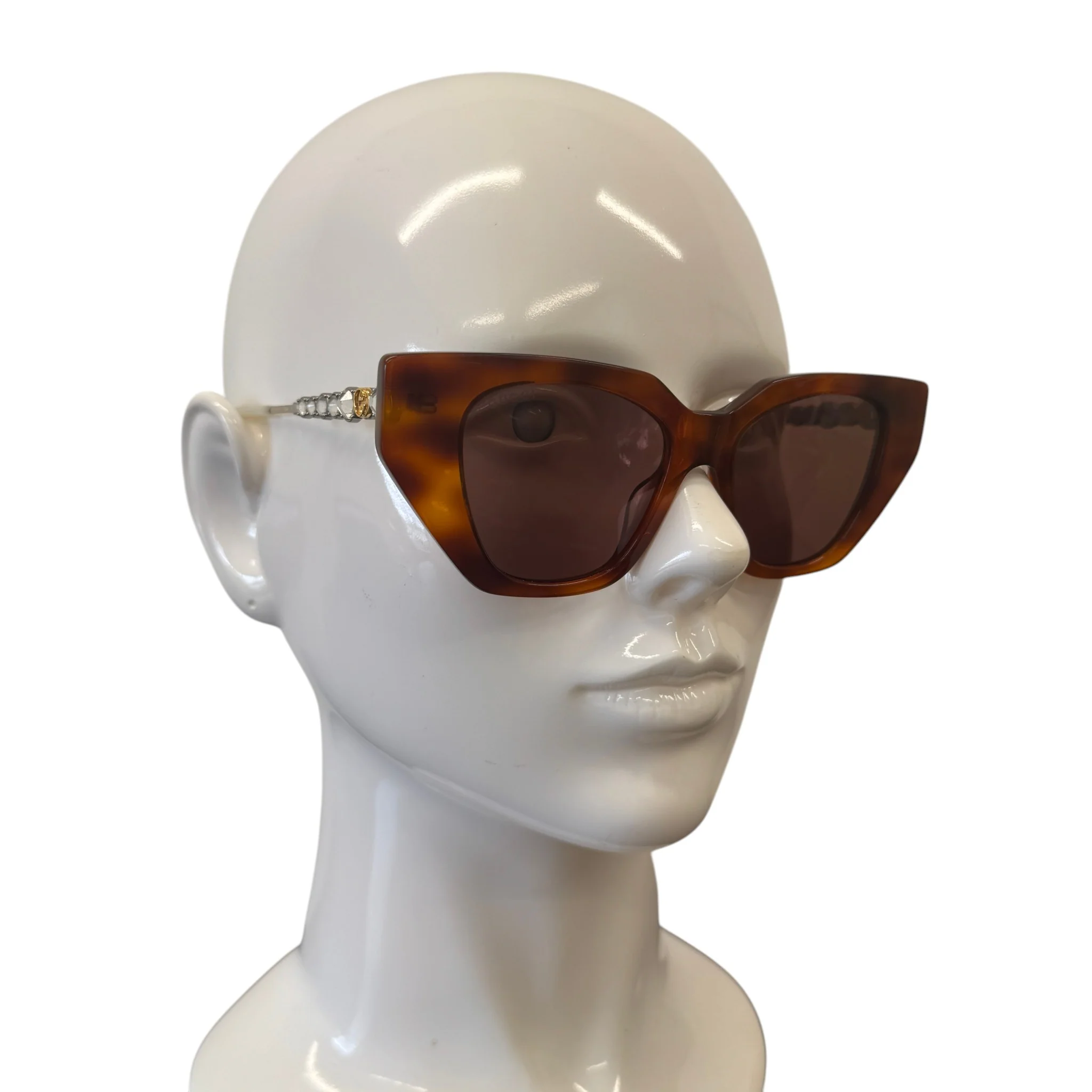 Women's Gg0641S Embellished Sunglasses Brown - Image 2
