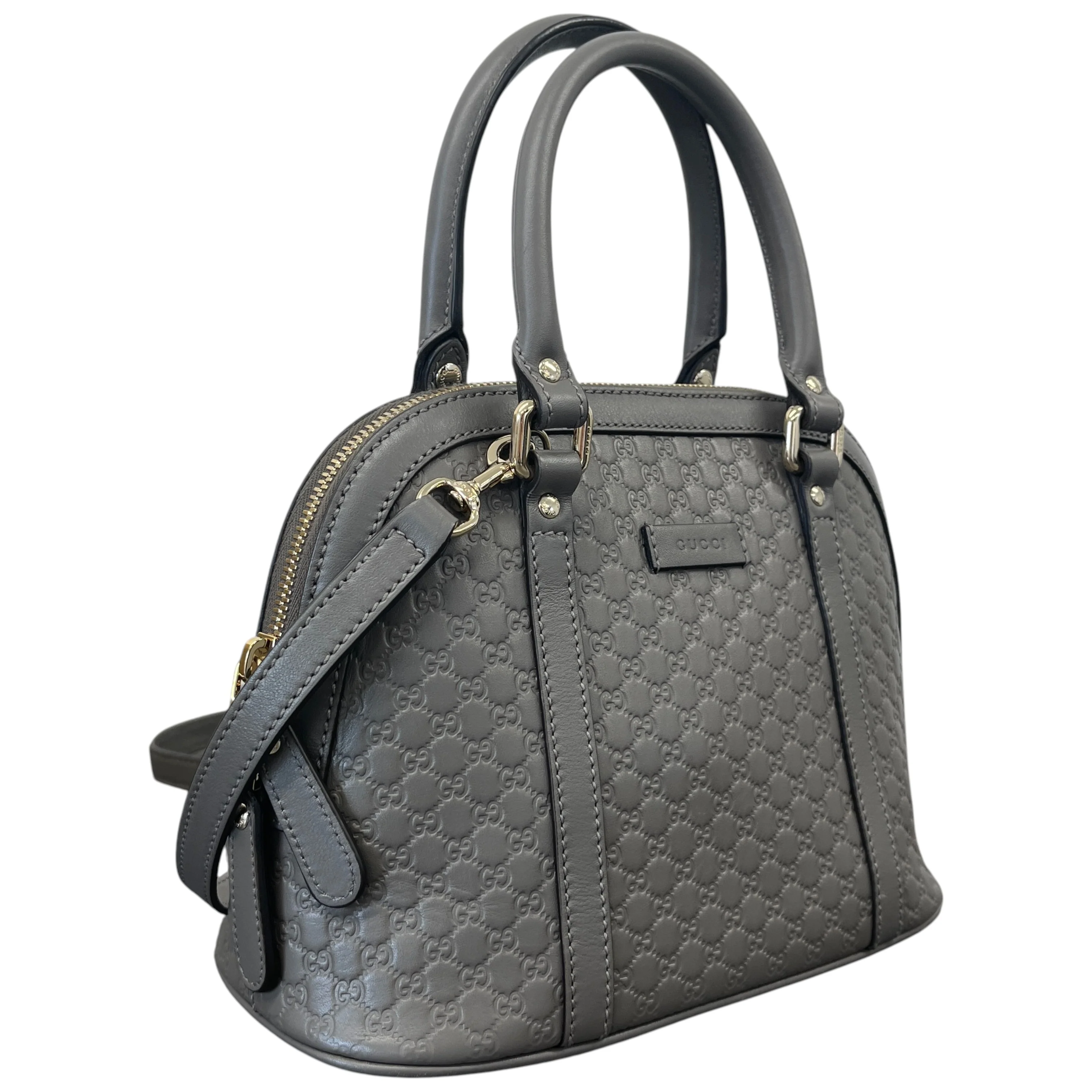 Women's Guccissima Dome Small Bag Grey - Image 3