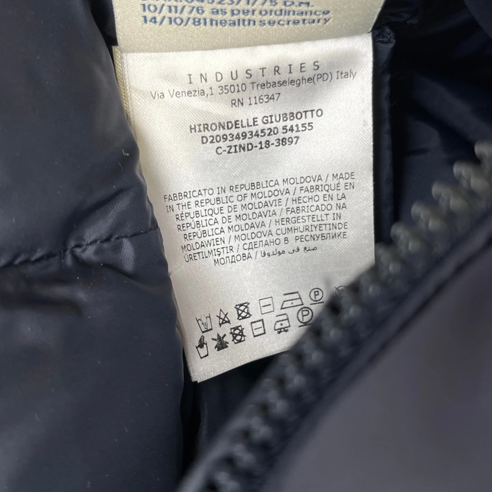 Women's Hirondelle Down Jacket Navy Size 0 / UK 4 - Image 10