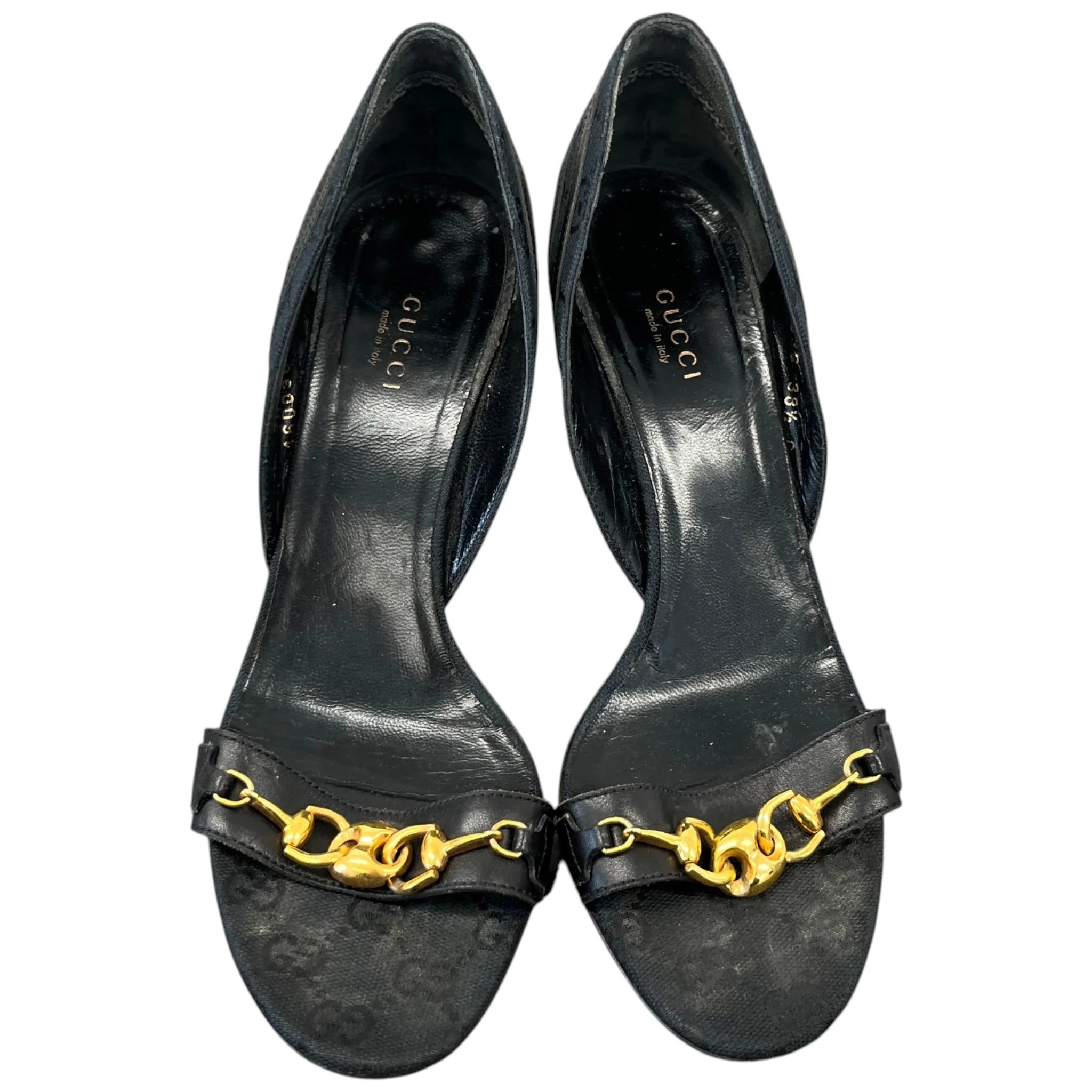 Women's Horsebit Accent Canvas Heels Black Size EU 38.5 / UK 5.5 - Image 6