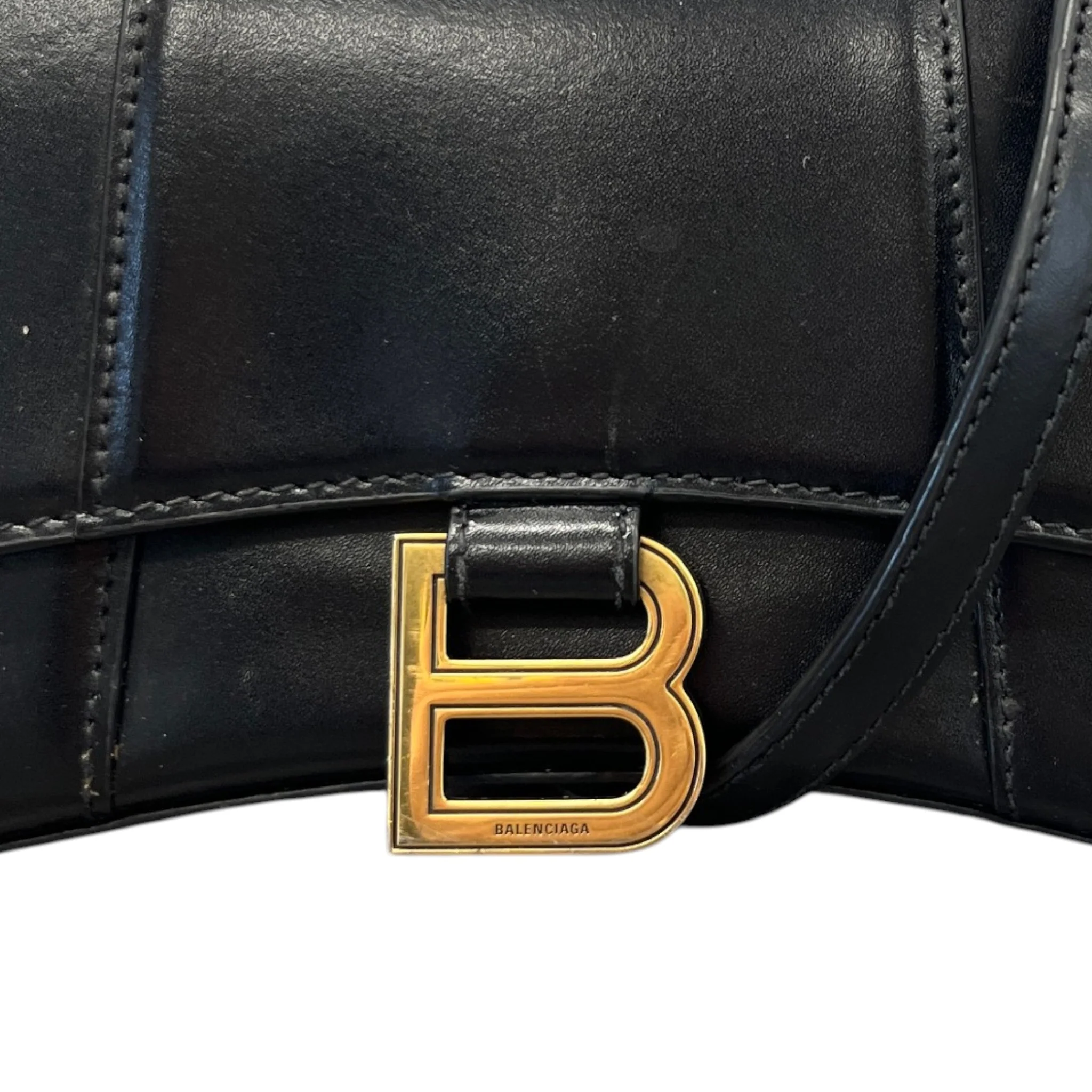 Women's Hourglass Small Bag Black - Image 11