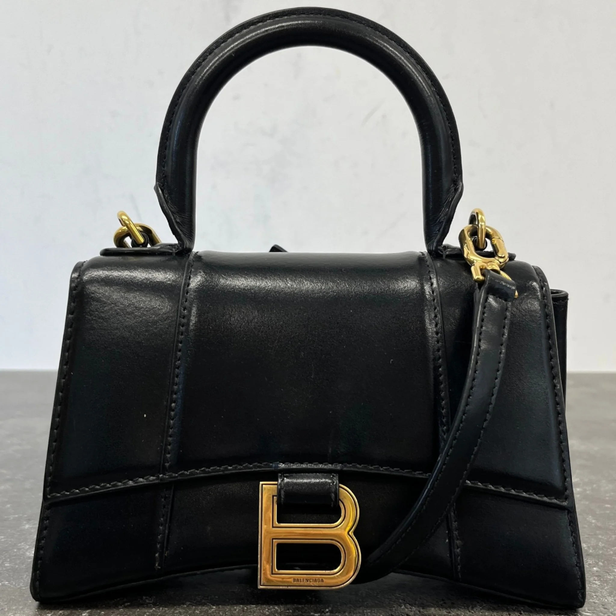 Women's Hourglass Small Bag Black - Image 14