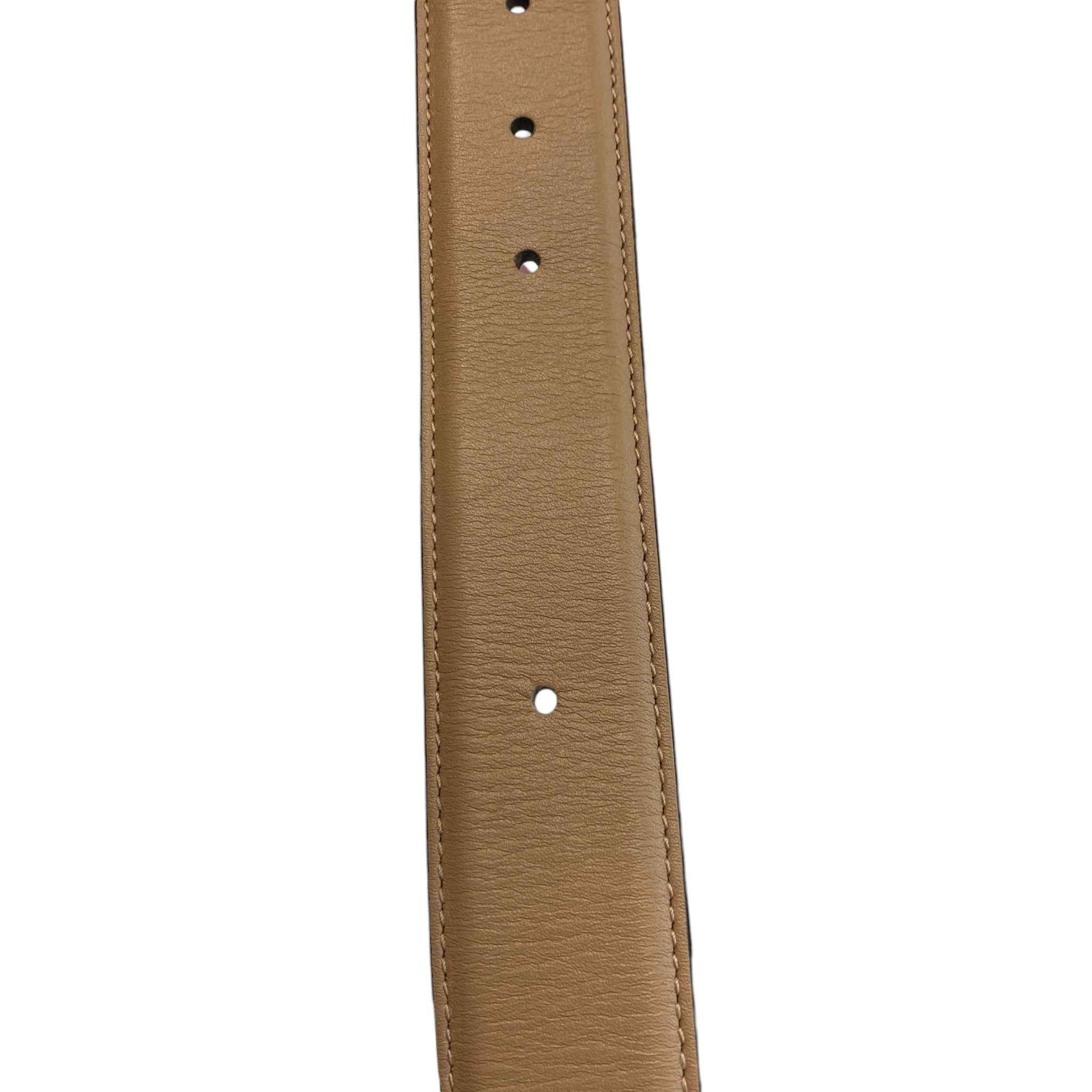 Women's Interlocking G Belt Beige Size 85CM / UK 10 - Image 9