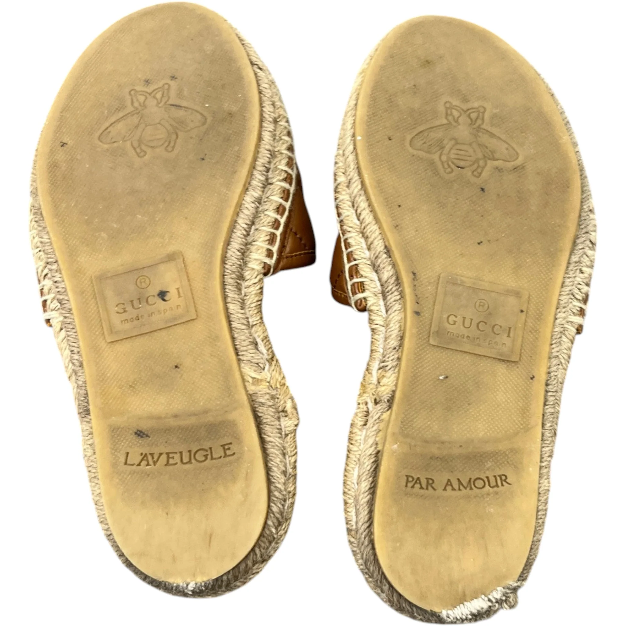 Women's Interlocking G Espadrilles Slides Brown Size EU 35 / UK 2 - Image 10