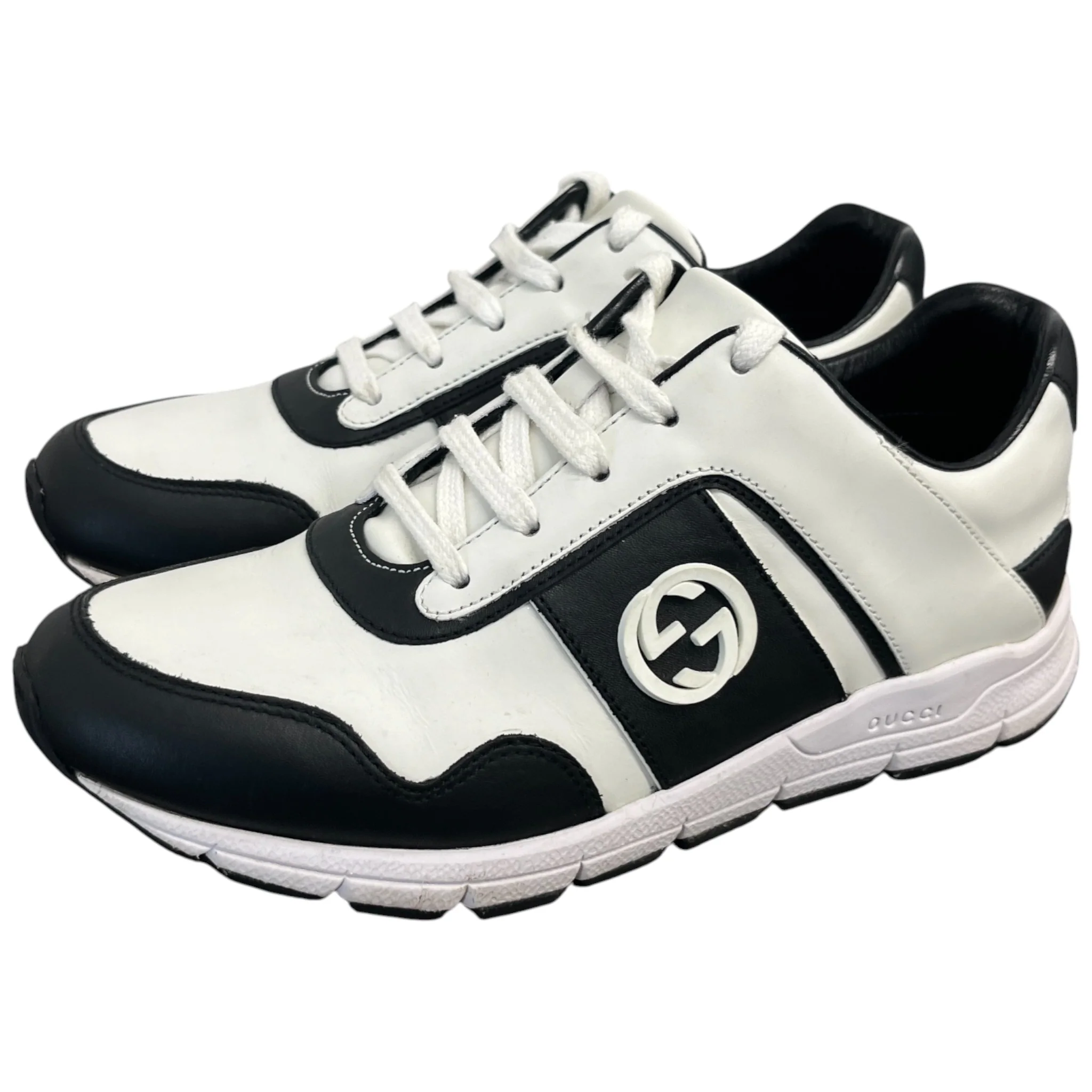 Women's Interlocking G Low Trainers White Size EU 37 / UK 4 - Image 9