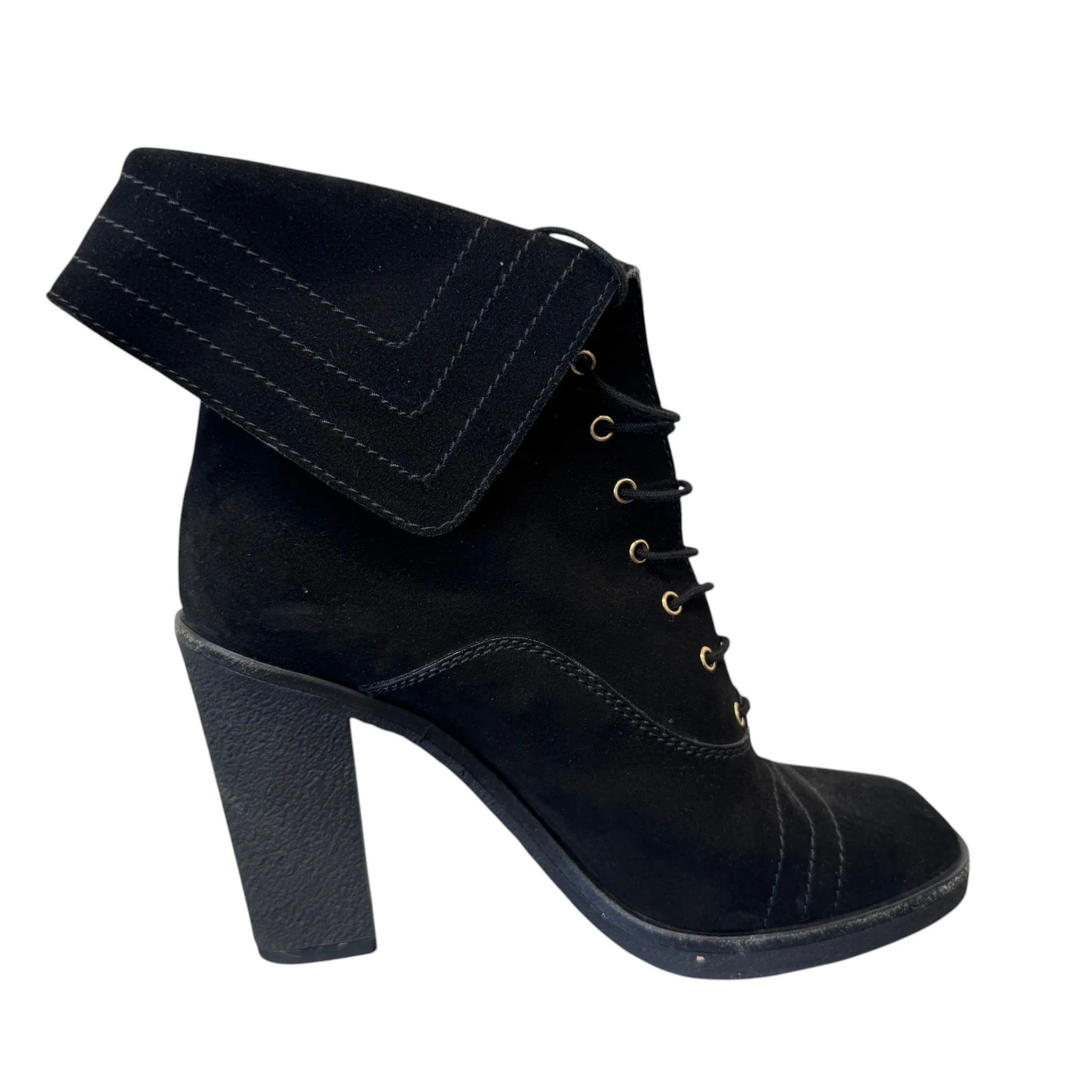 Women's Lace-Up Block Heels Black Size EU 38.5 / UK 5.5 - Image 5
