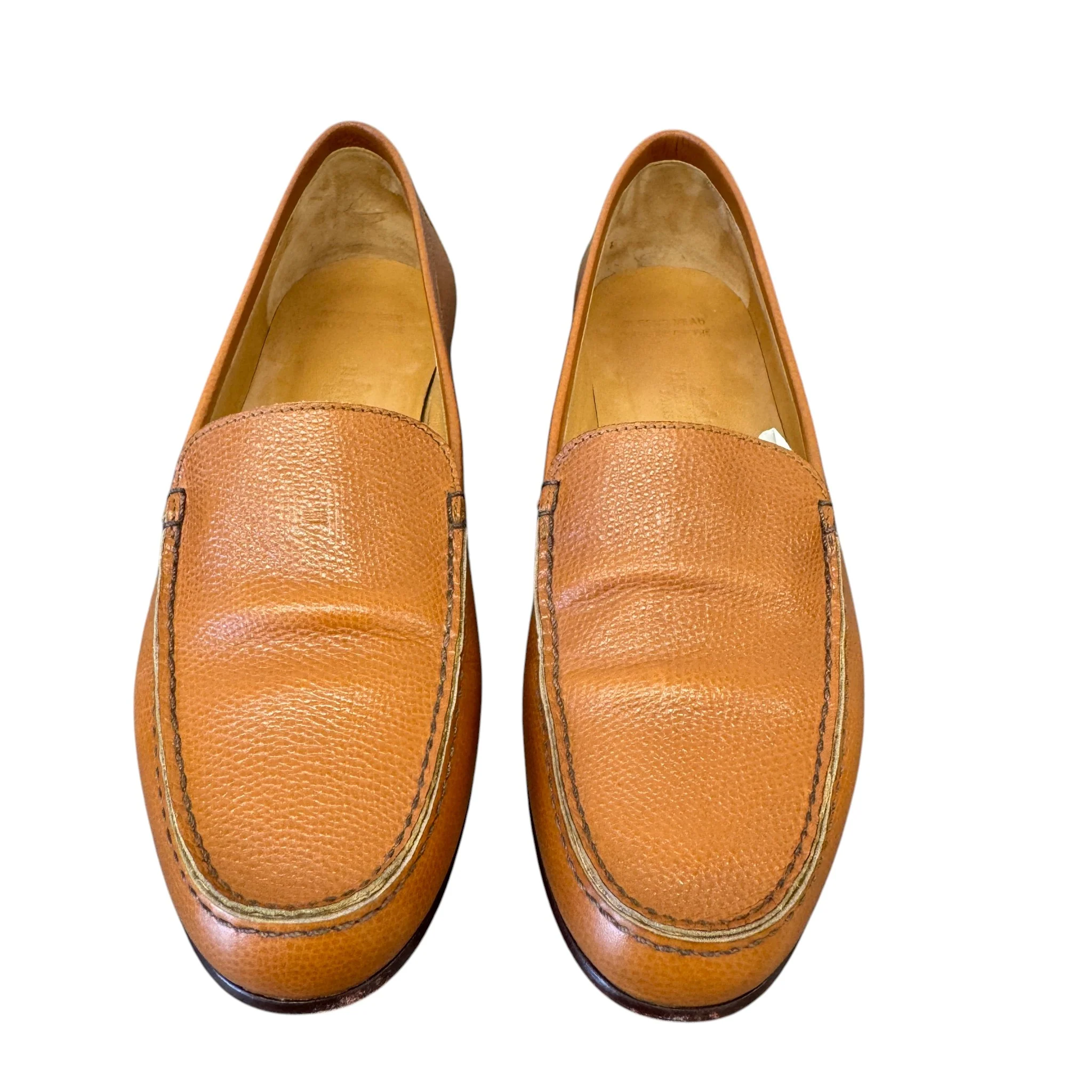 Women's Leather Loafers Brown Size EU 38 / UK 5 - Image 6