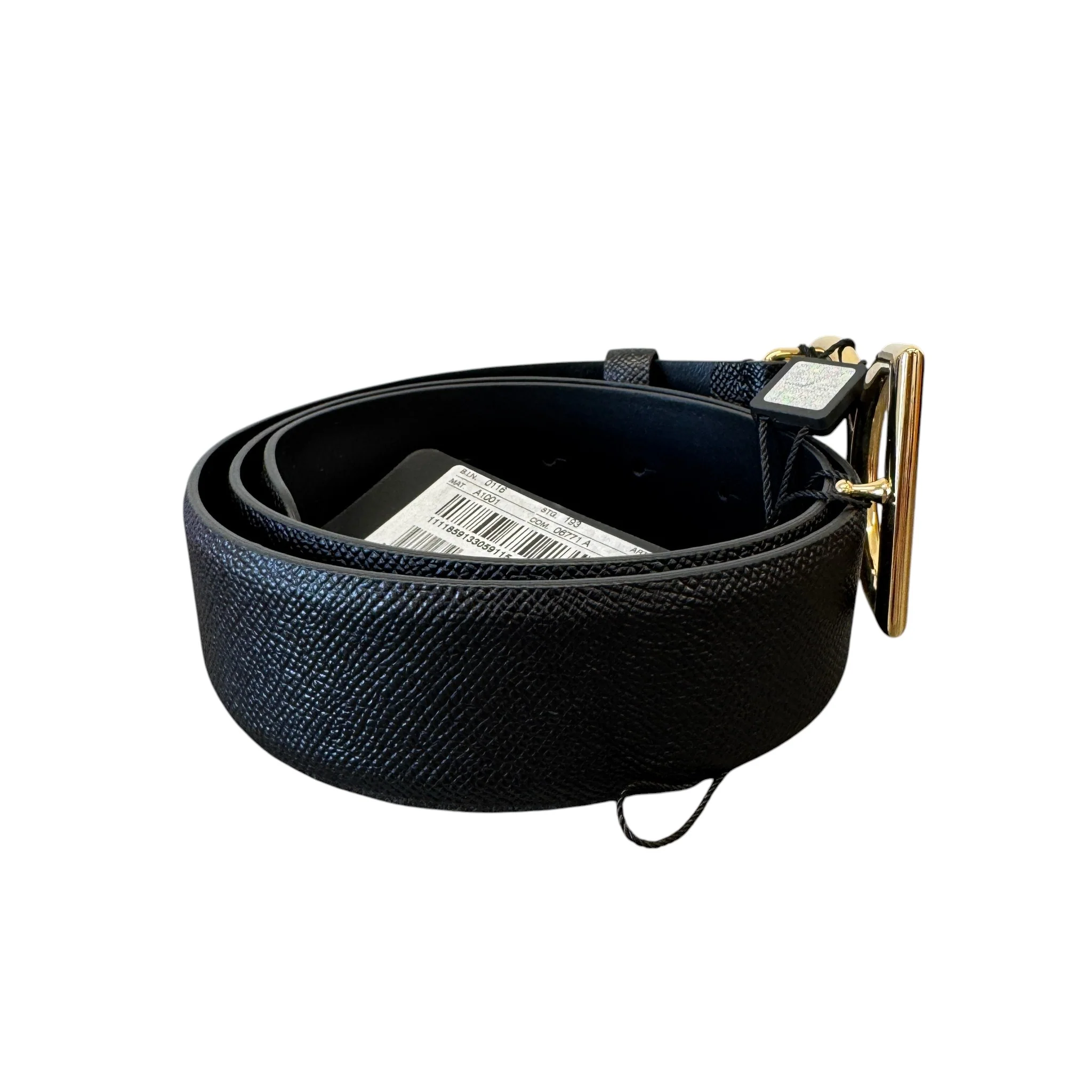 Women's Logo Buckle Belt Black Size 85CM / UK 10 - Image 7