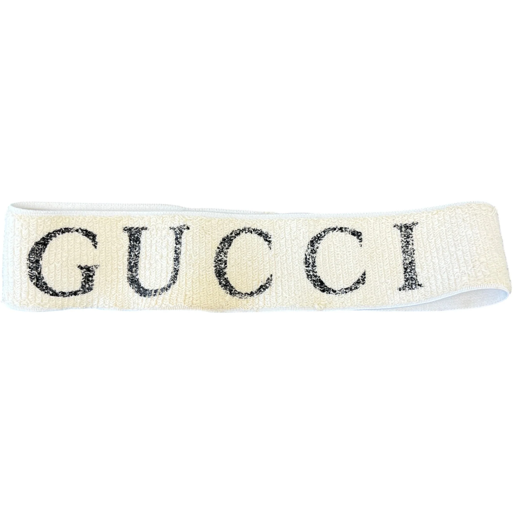Women's Logo Print Head Band White - Image 3