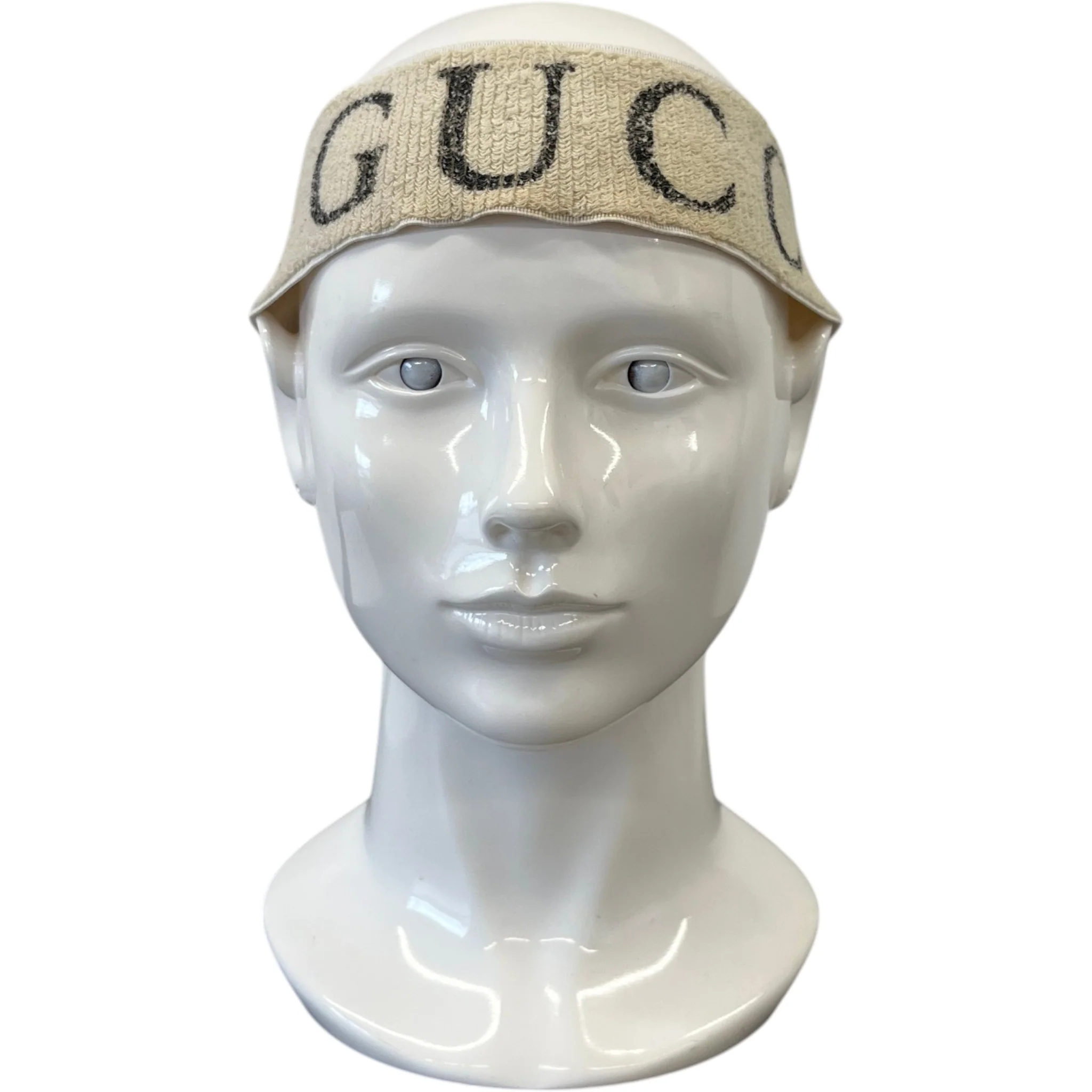 Women's Logo Print Head Band White - Image 8