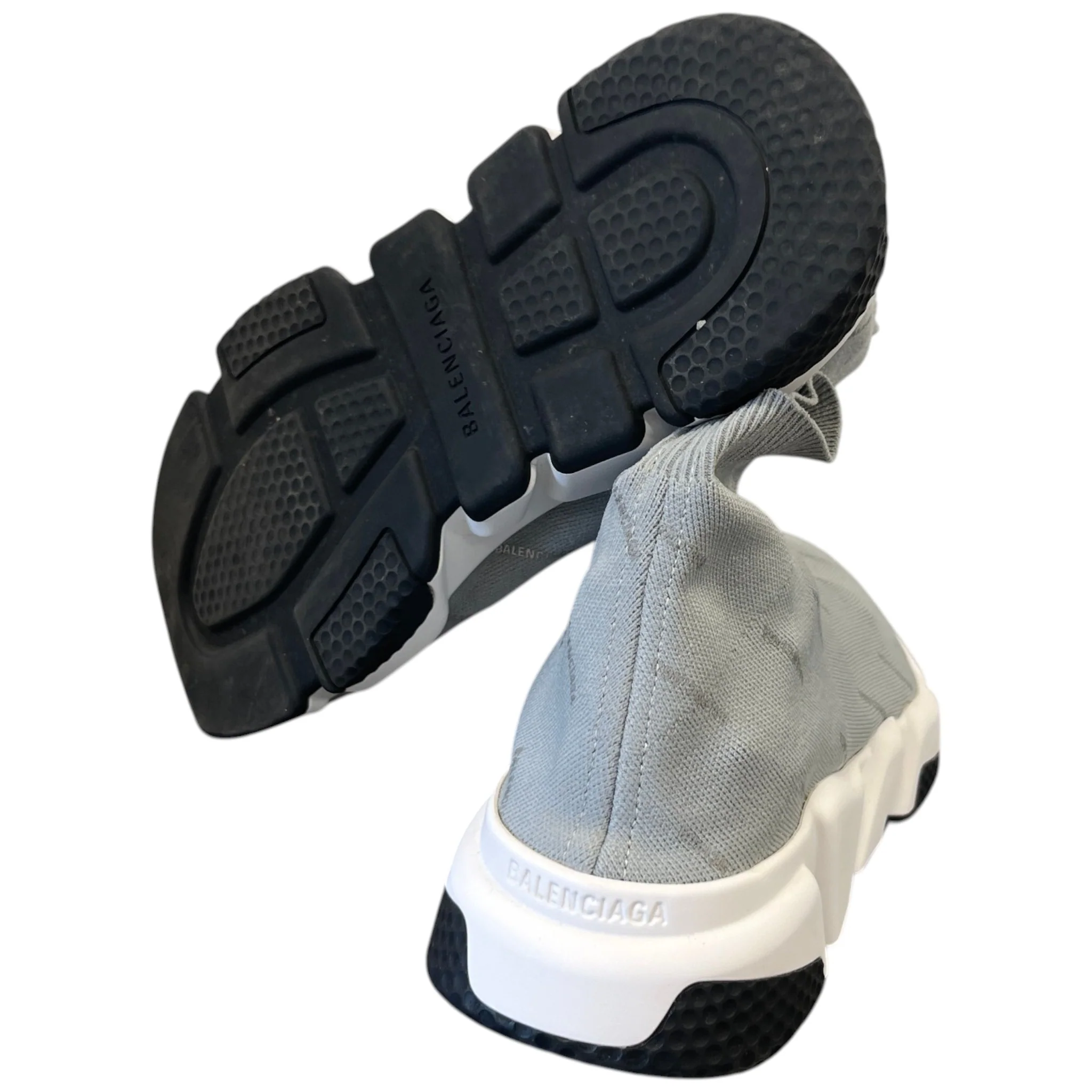 Women's Logo Print Speed Socks High Trainers Grey Size EU 39 / UK 6 - Image 10