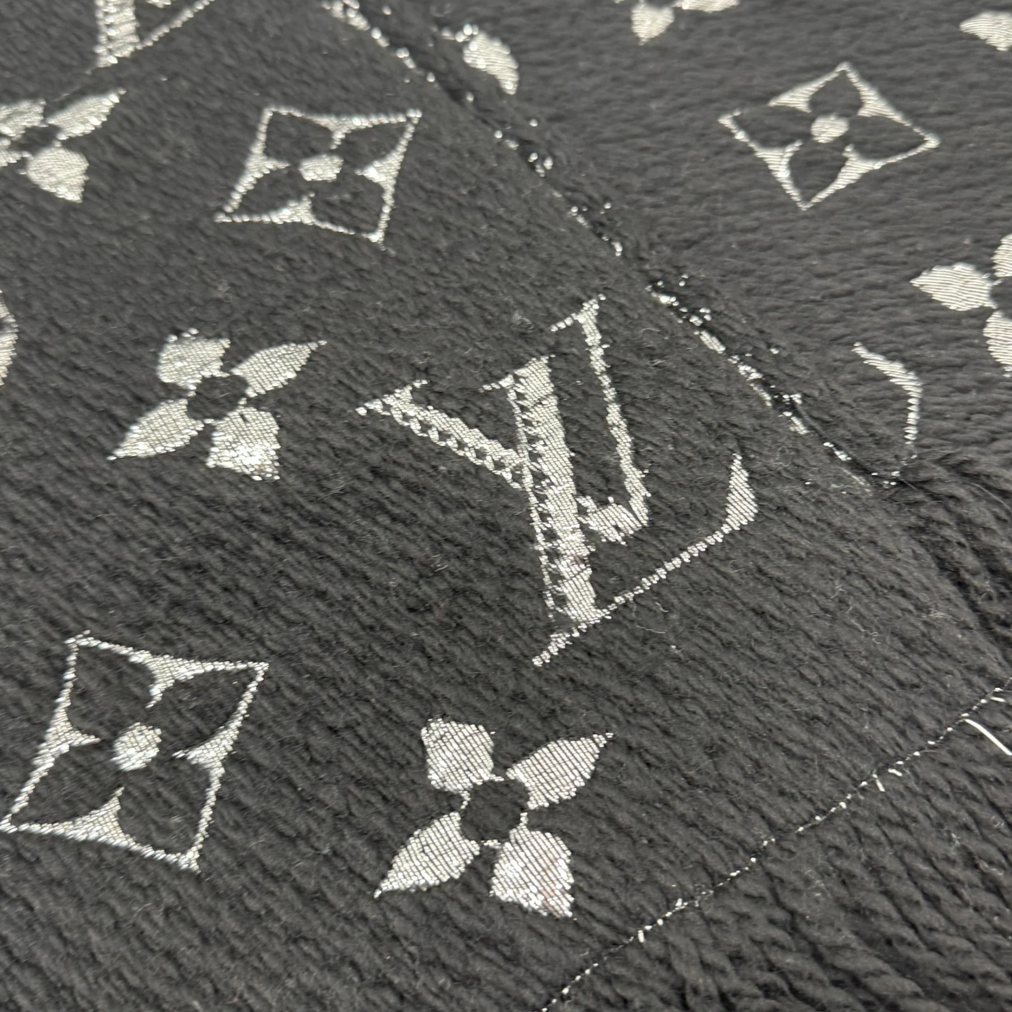 Women's Logomania Scarf Black - Image 5
