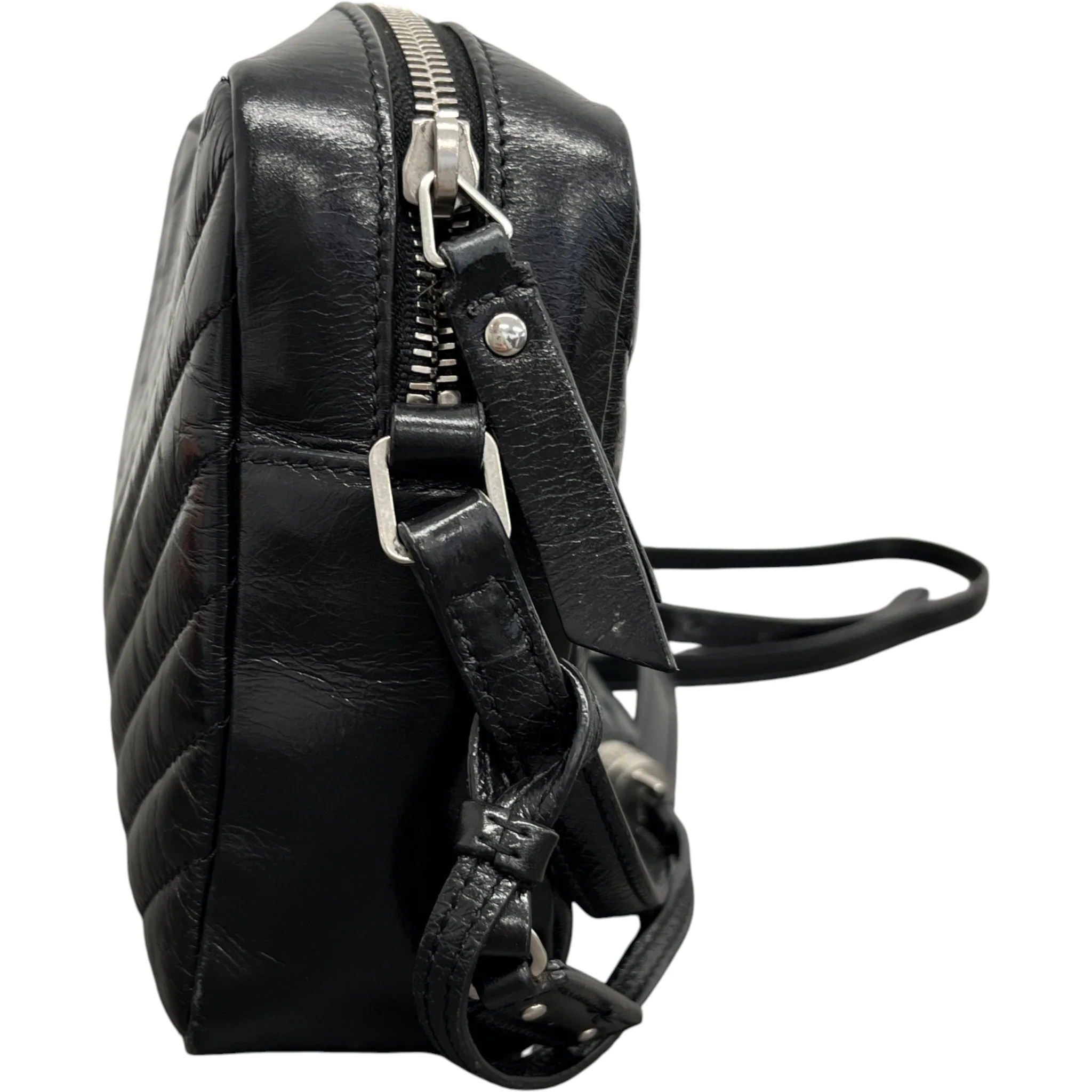 Women's Lou Matelasse Camera Handbag Black - Image 7