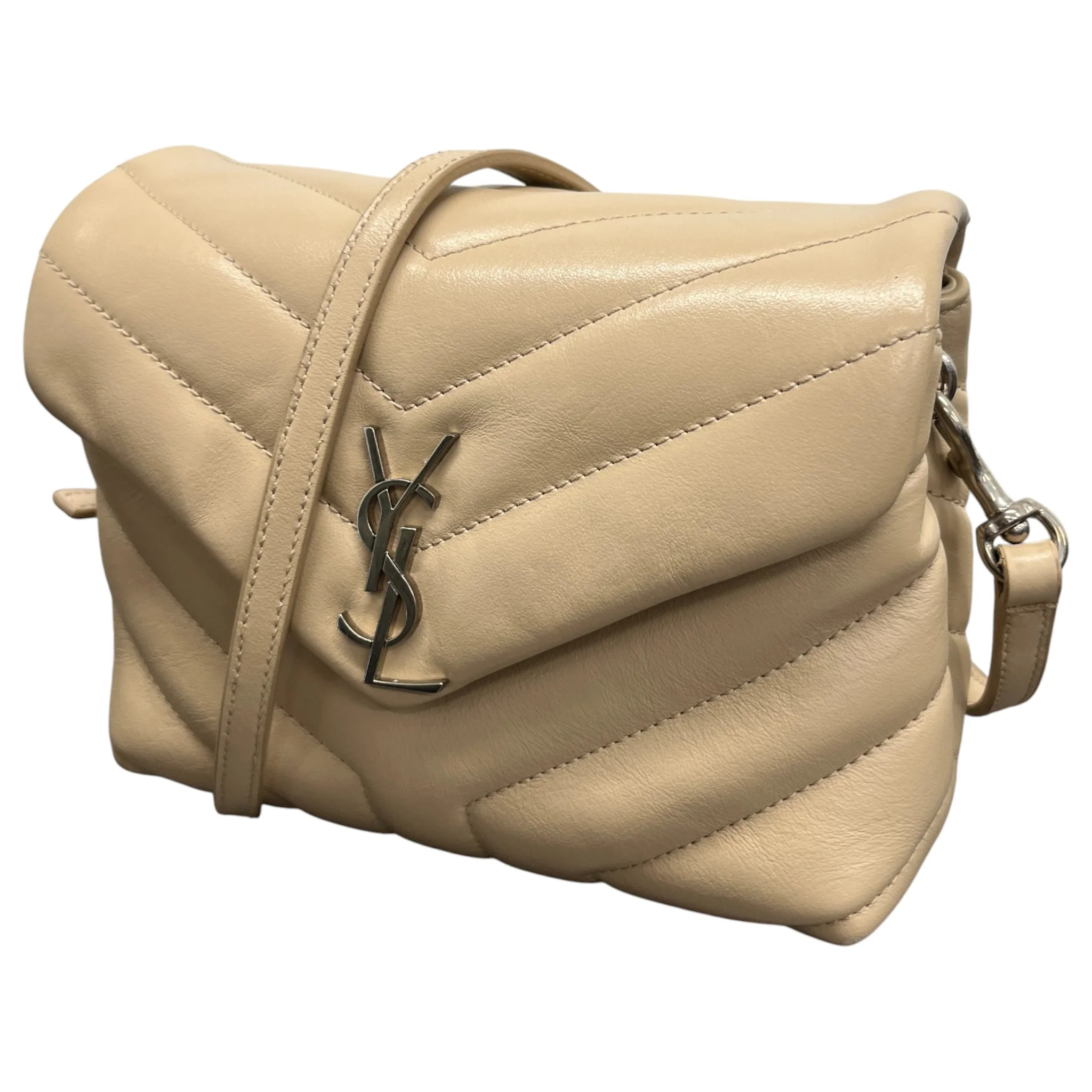 Women's Loulou Toy Crossbody Matelasse Bag Beige - Image 5