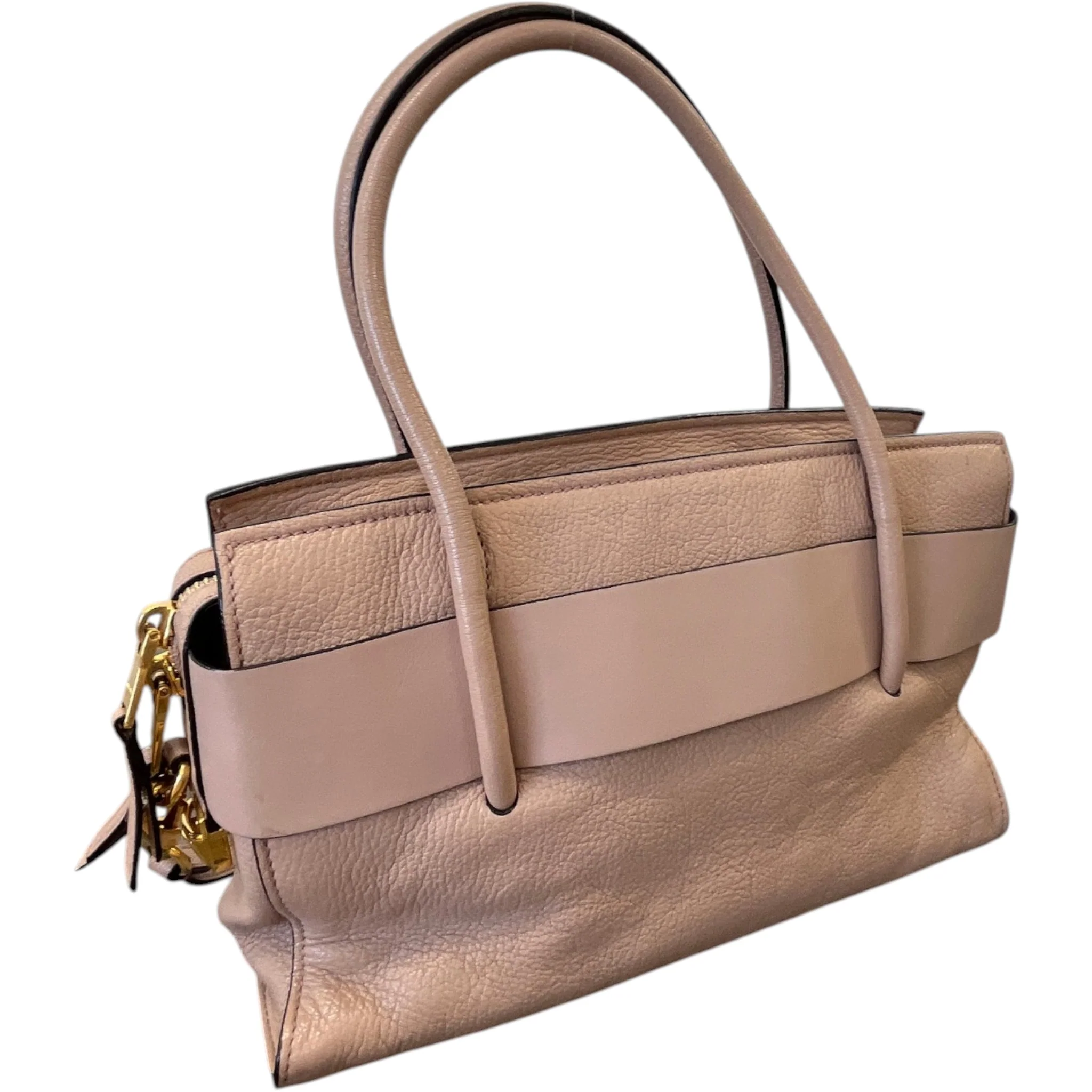 Women's Madras Fiocco Bow Tote Bag Nude - Image 9