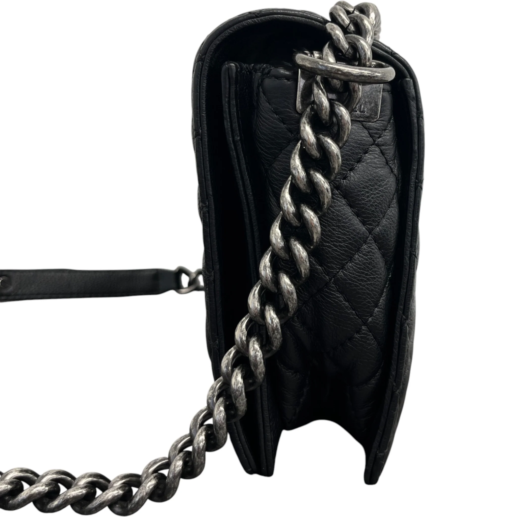 Women's Medium Boy Reverso Flap Bag Black - Image 6