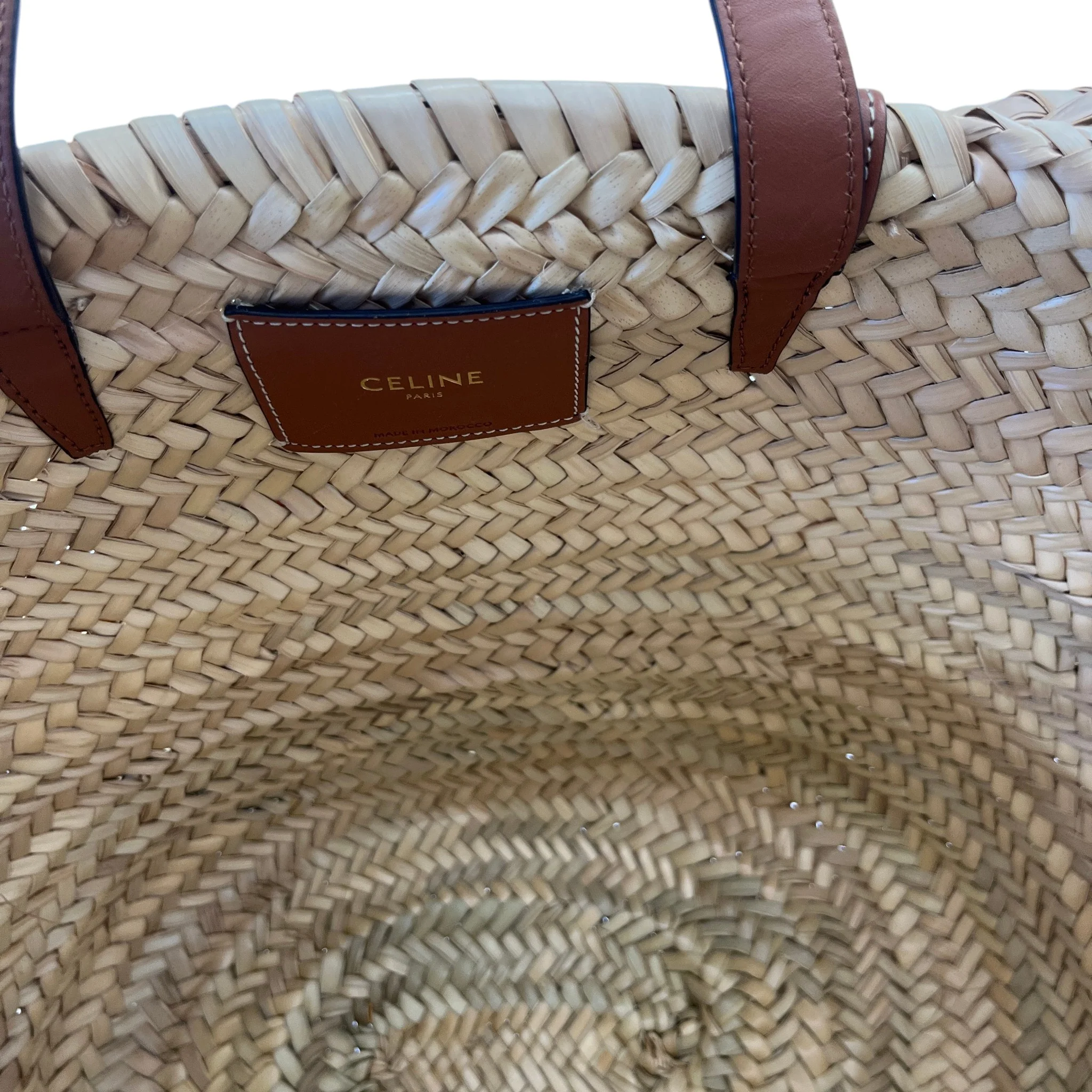 Women's Medium Classic Panier Basket Bag Beige - Image 10