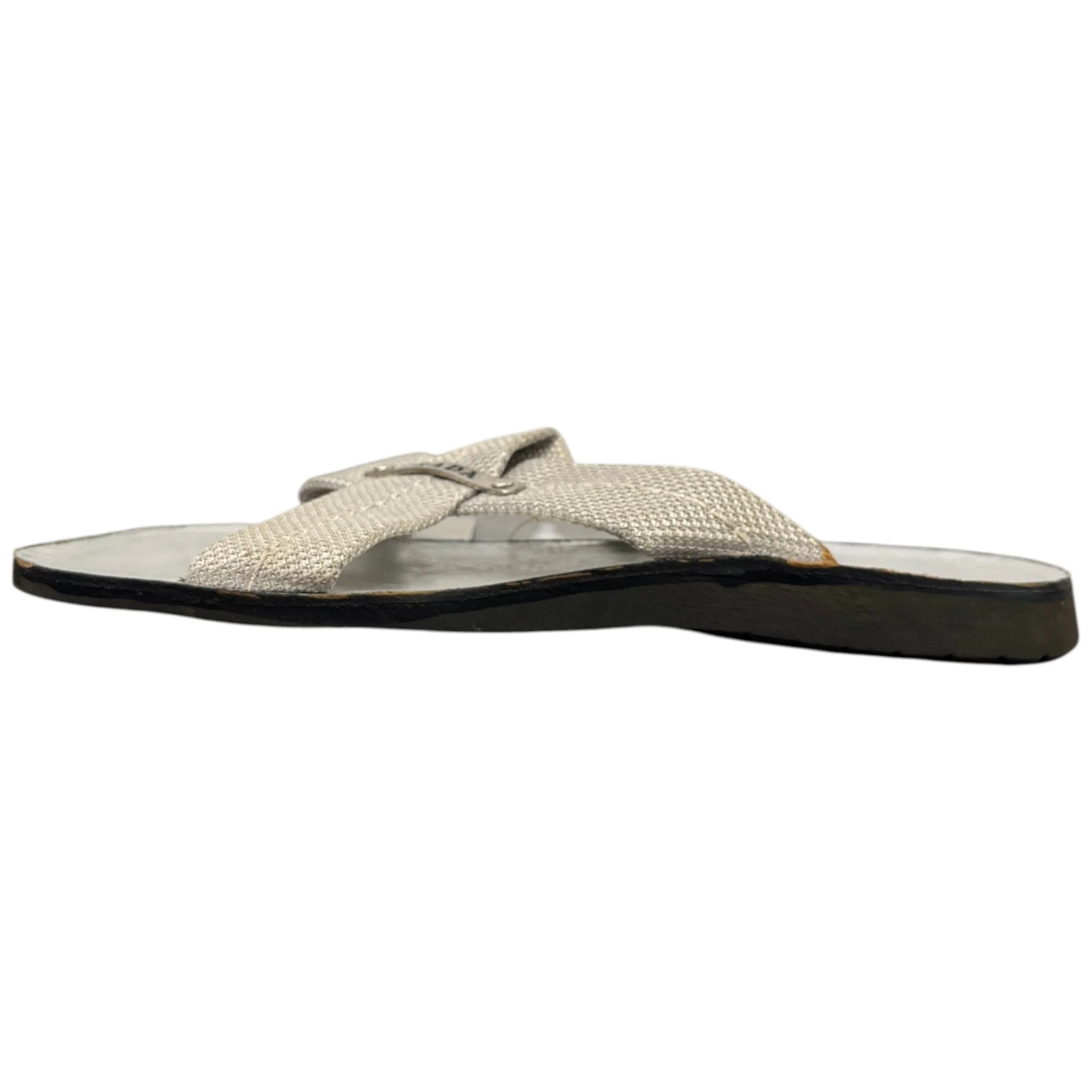 Women's Metallic Cross Strap Sandals Silver Size EU 38 / UK 5 - Image 3