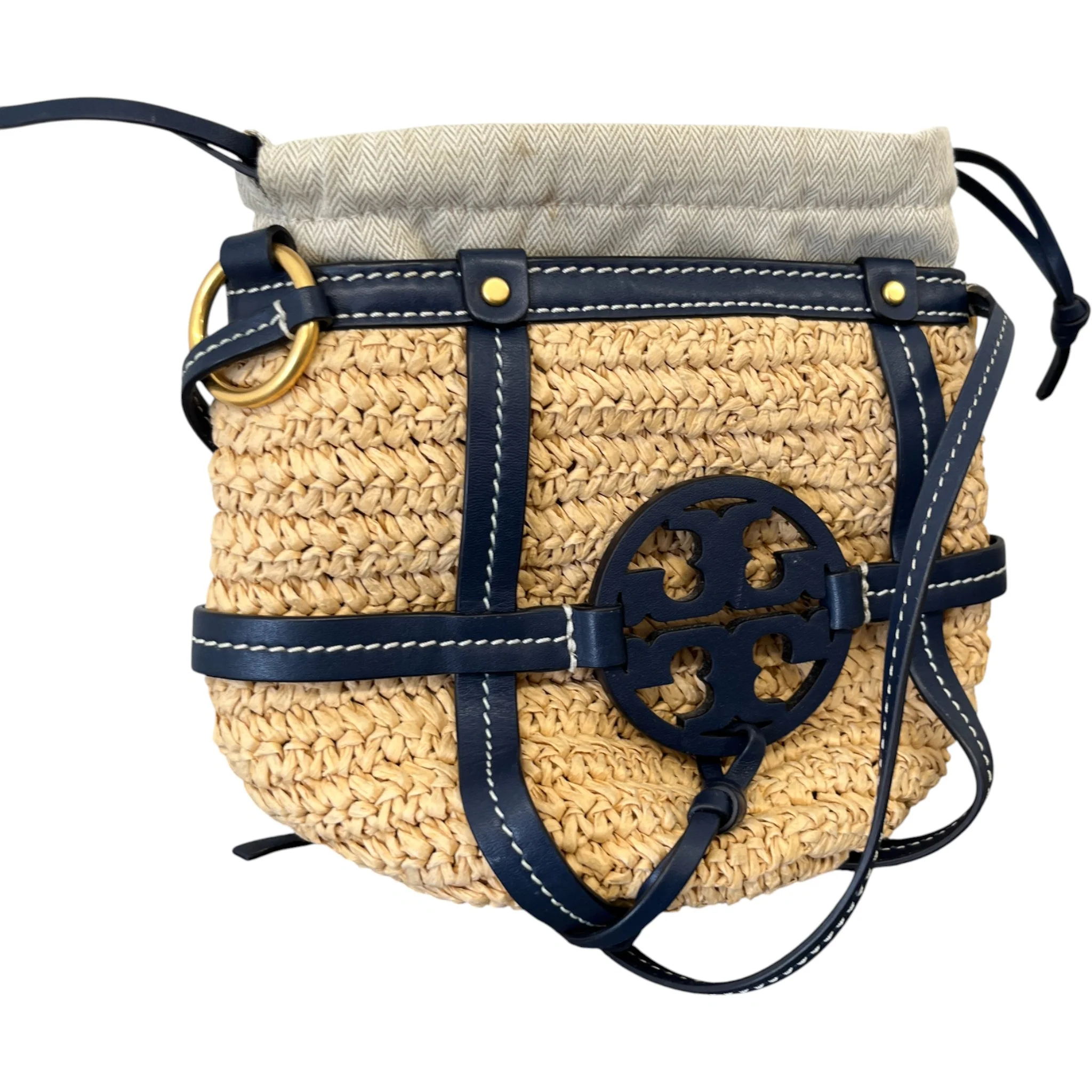 Women's Miller Straw Bucket Bag Beige - Image 4