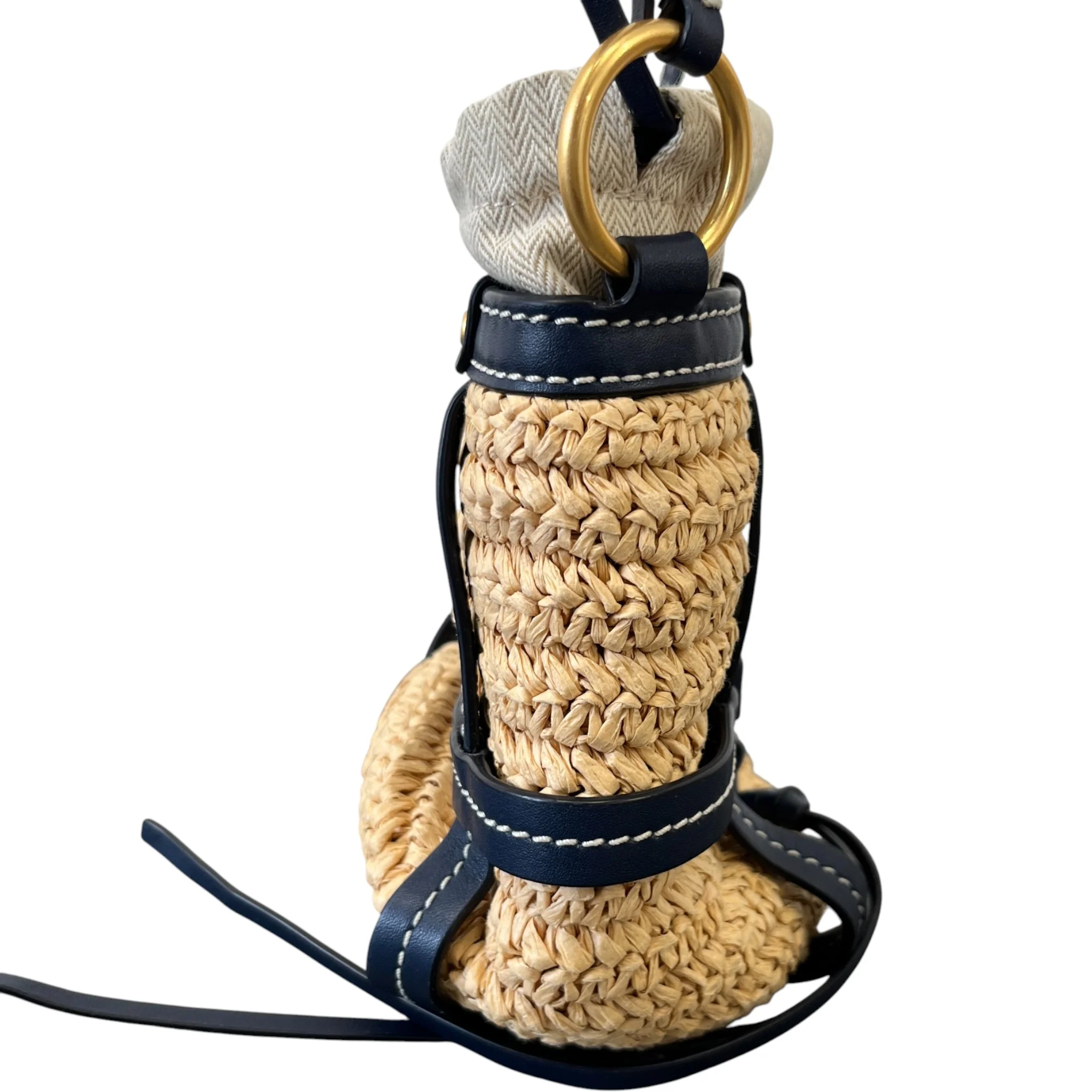 Women's Miller Straw Bucket Bag Beige - Image 7
