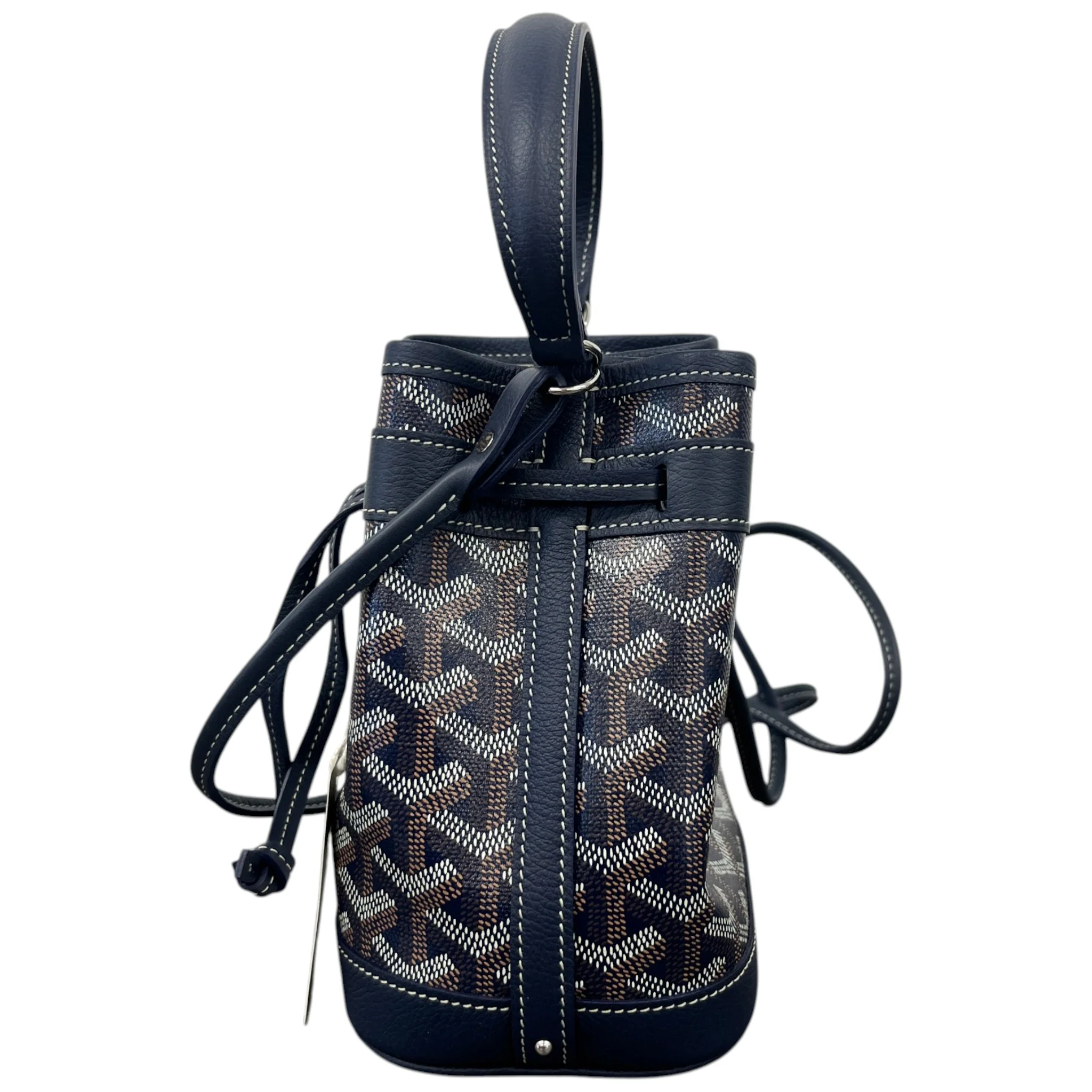Women's Mini Petit Flot Bucket Bag Navy - Image 6