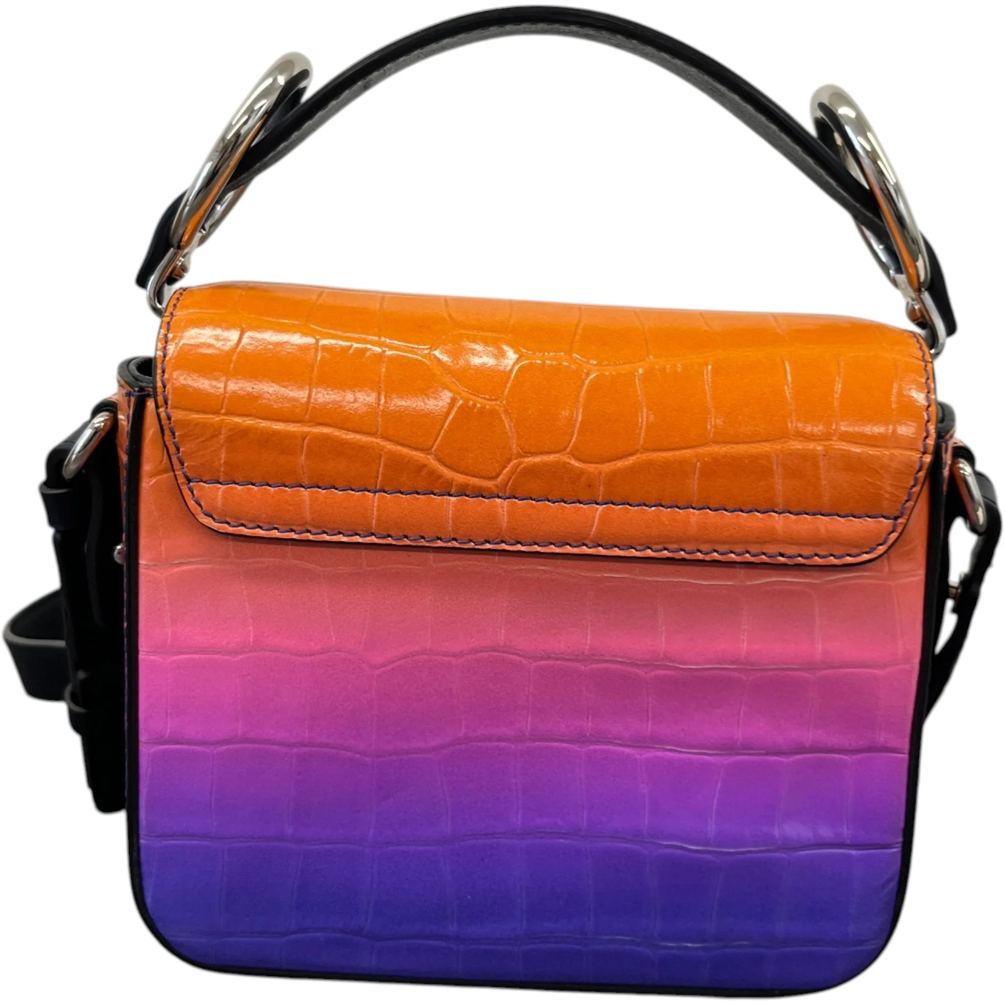 Women's Mini Top Handle Handbag Orange - Image 3