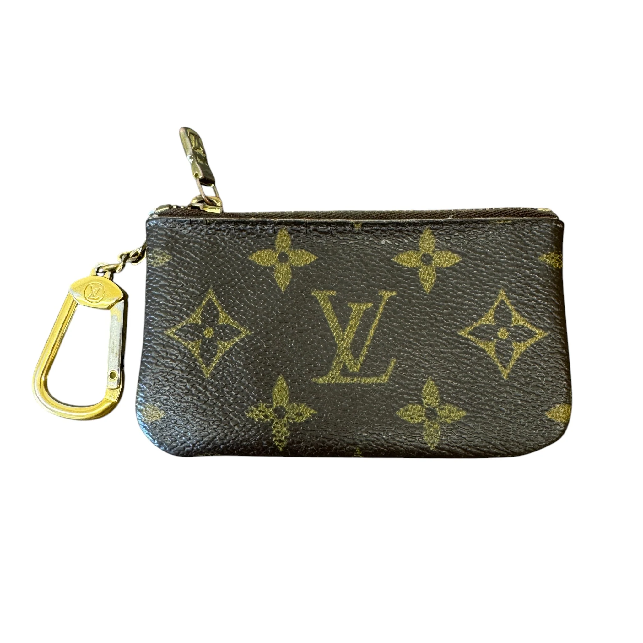 Women's Monogram Coin Purse Brown