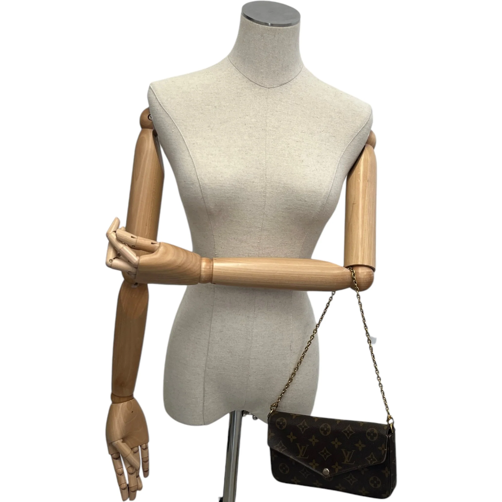 Women's Monogram Félicie Pochette Bag Brown - Image 2