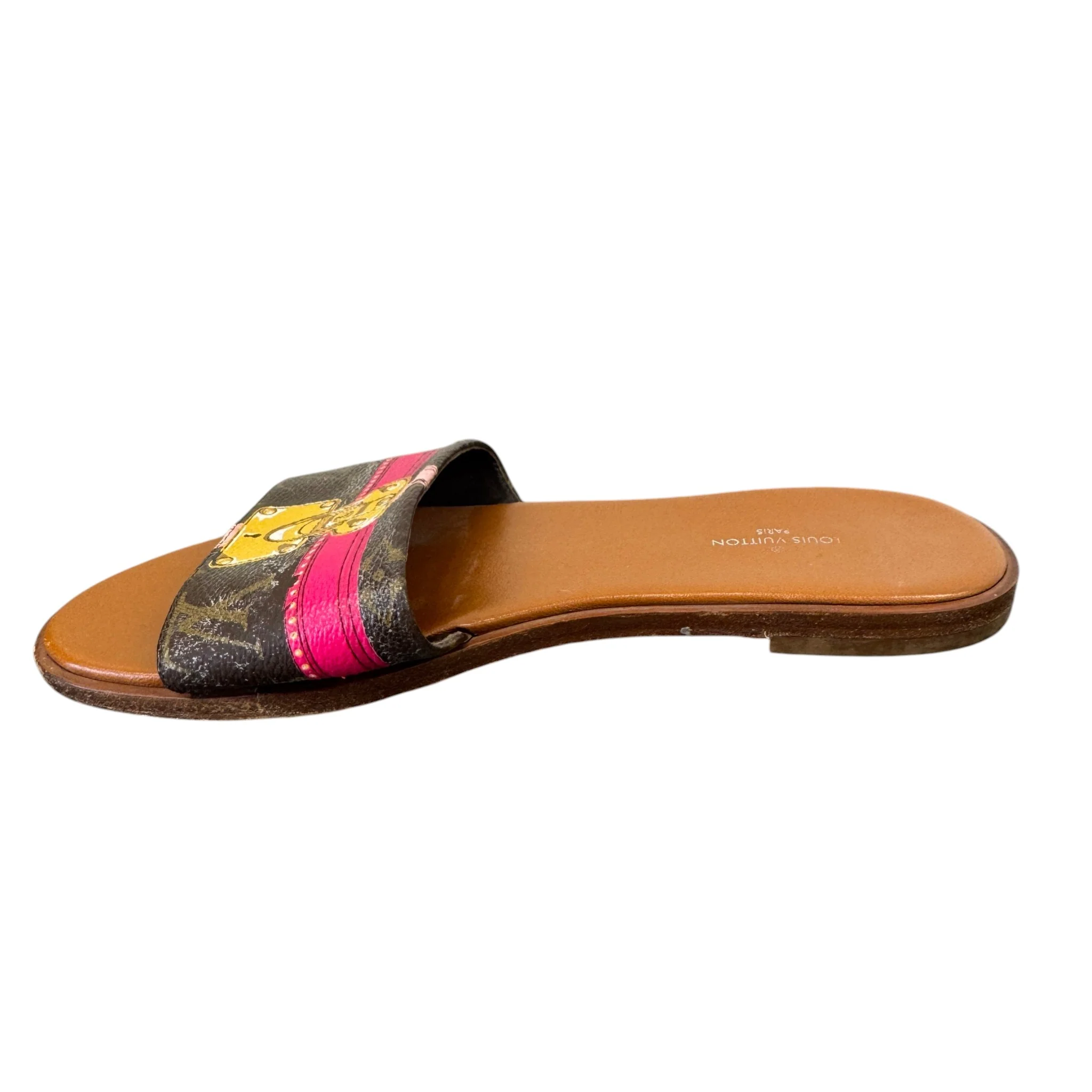 Women's Monogram Lock It Slides Brown Size EU 36.5 / UK 3.5 - Image 2